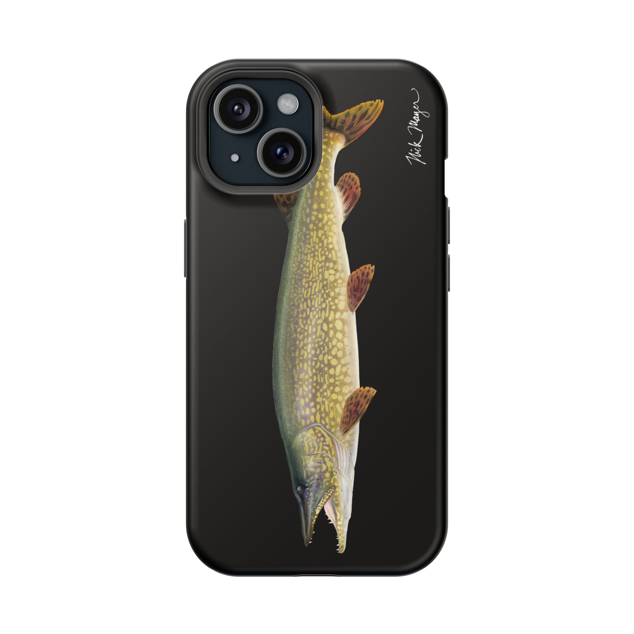 Northern Pike MagSafe Black iPhone Case Printify