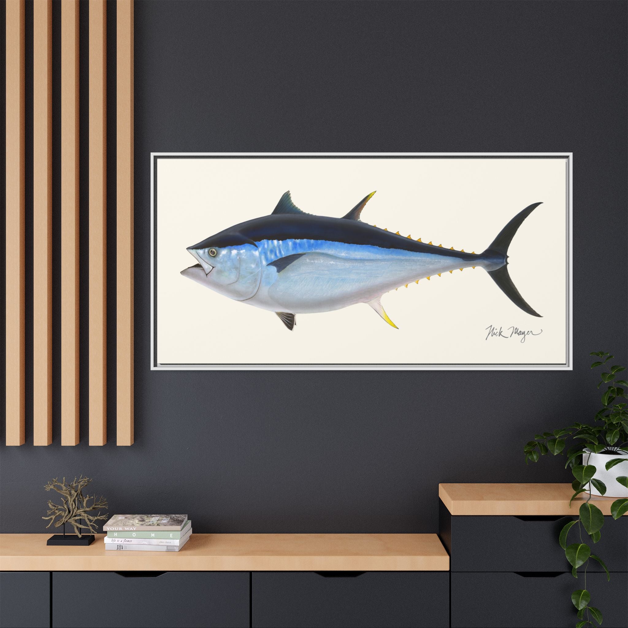 Giant Bluefin Tuna 2 Framed Canvas Print