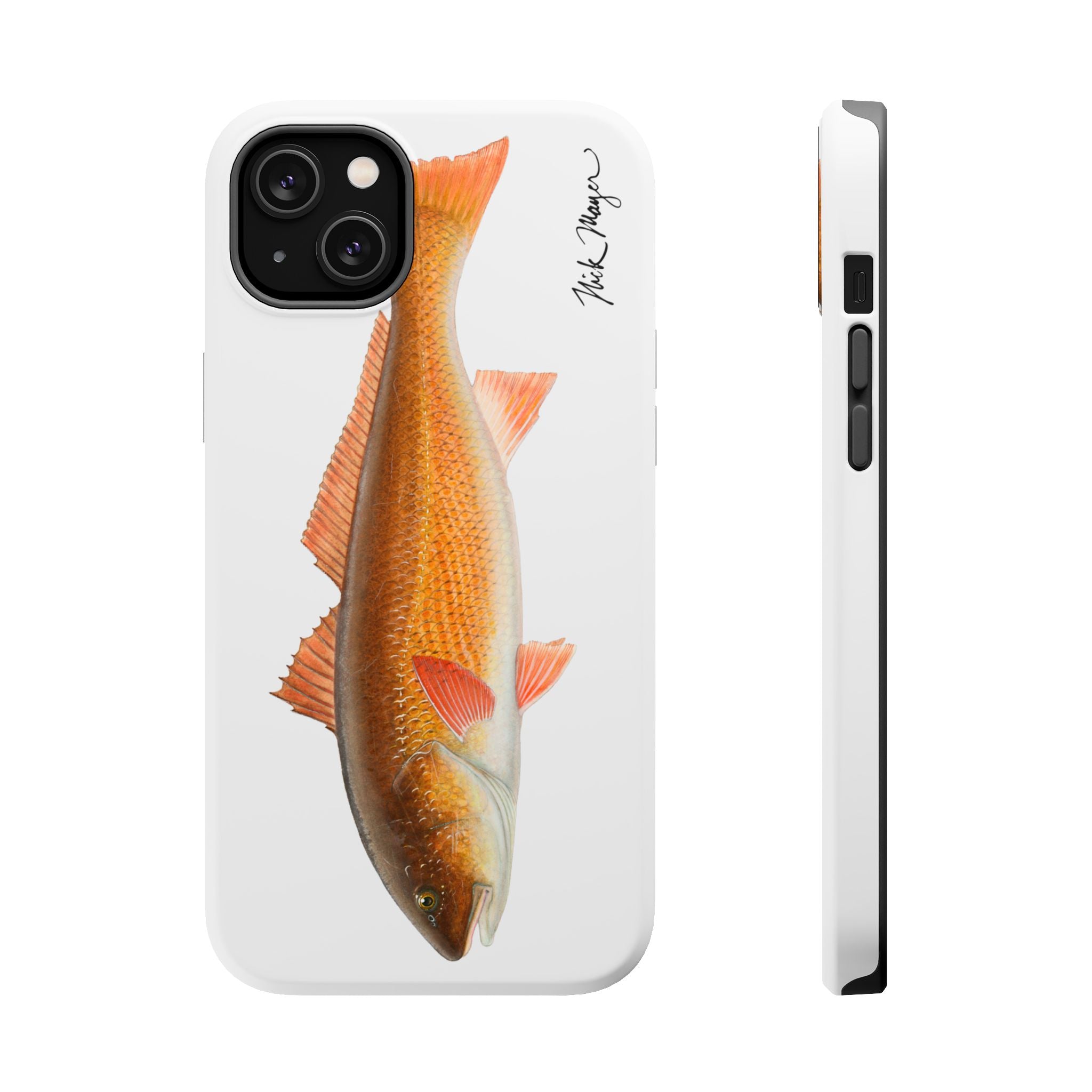 Redfish MagSafe White iPhone Case
