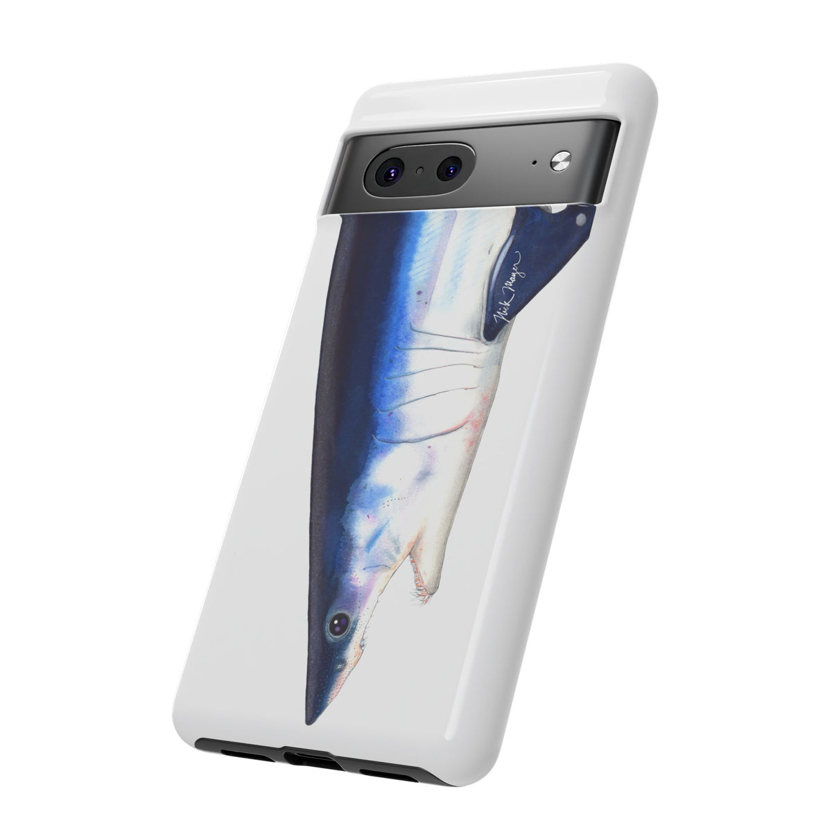 Mako Shark Face White Phone Case (Samsung) Printify