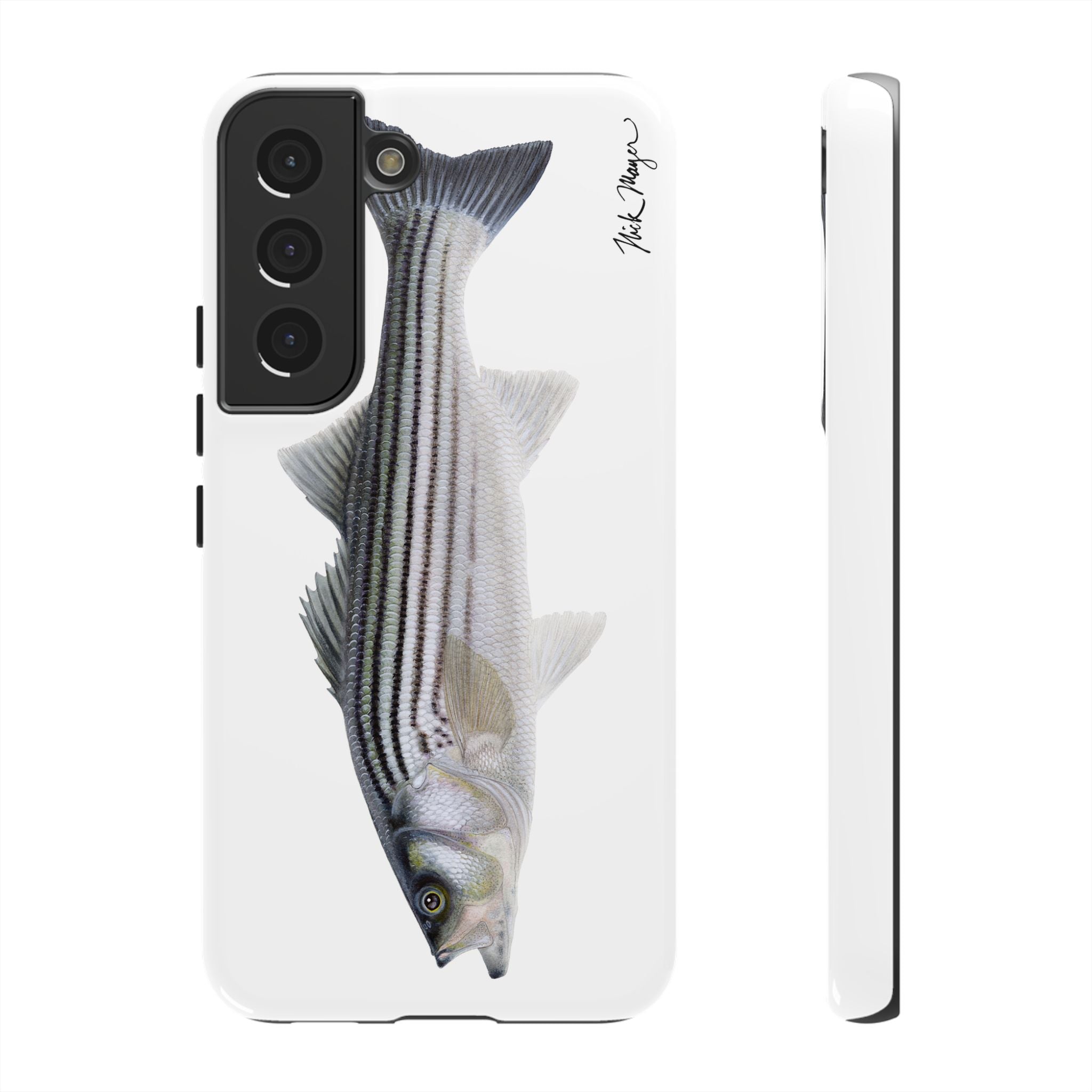 Schoolie Striper White Phone Case (Samsung) Printify