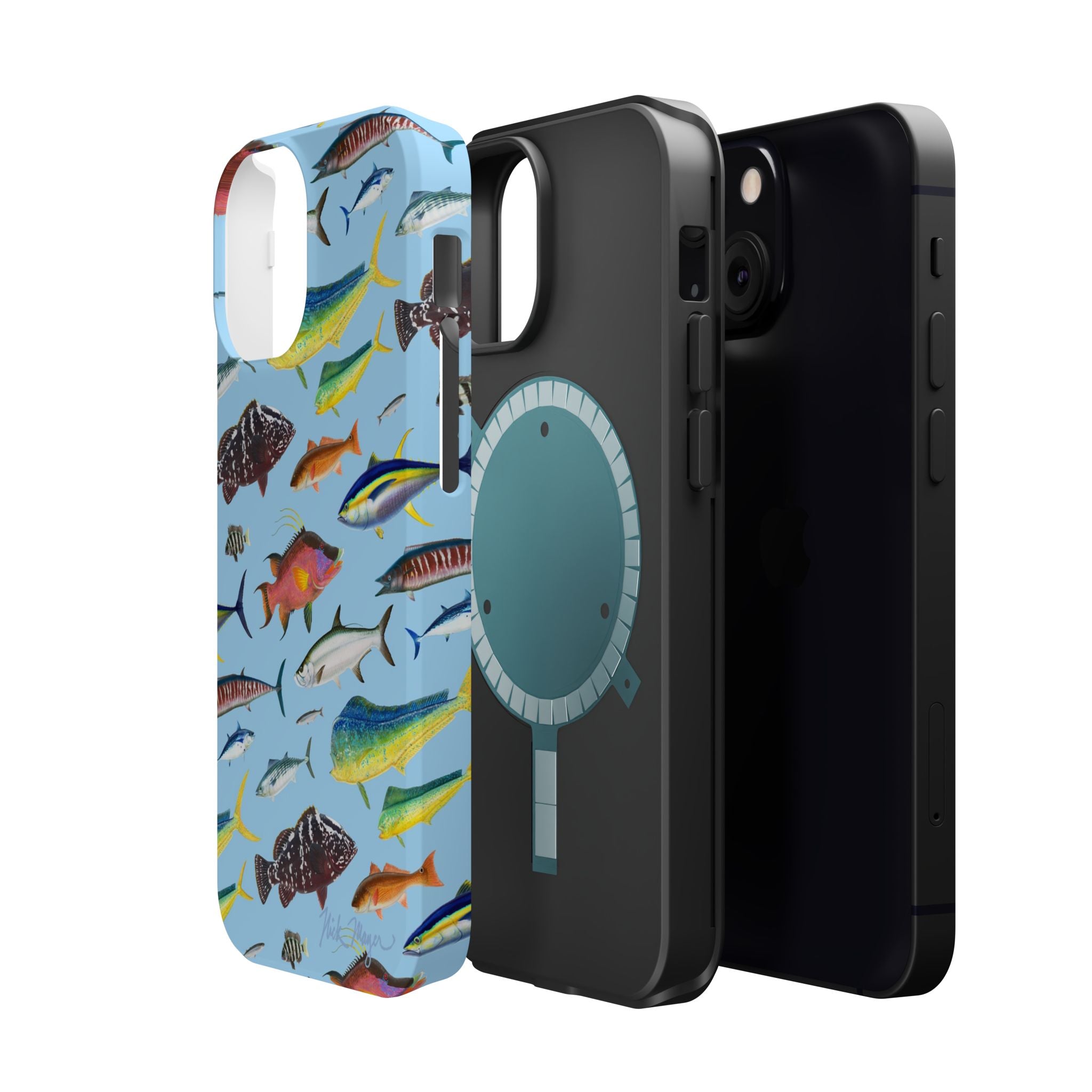 Southern Offshore Fish Blue MagSafe iPhone Case