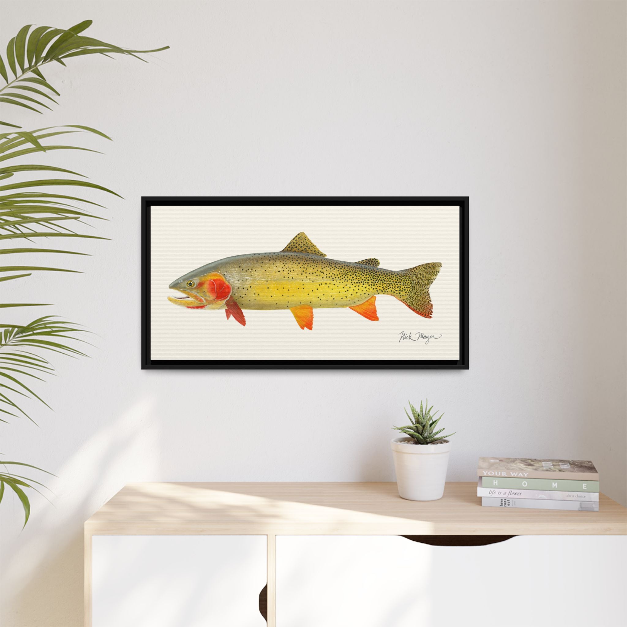 Cutthroat Trout I Framed Canvas Print Printify