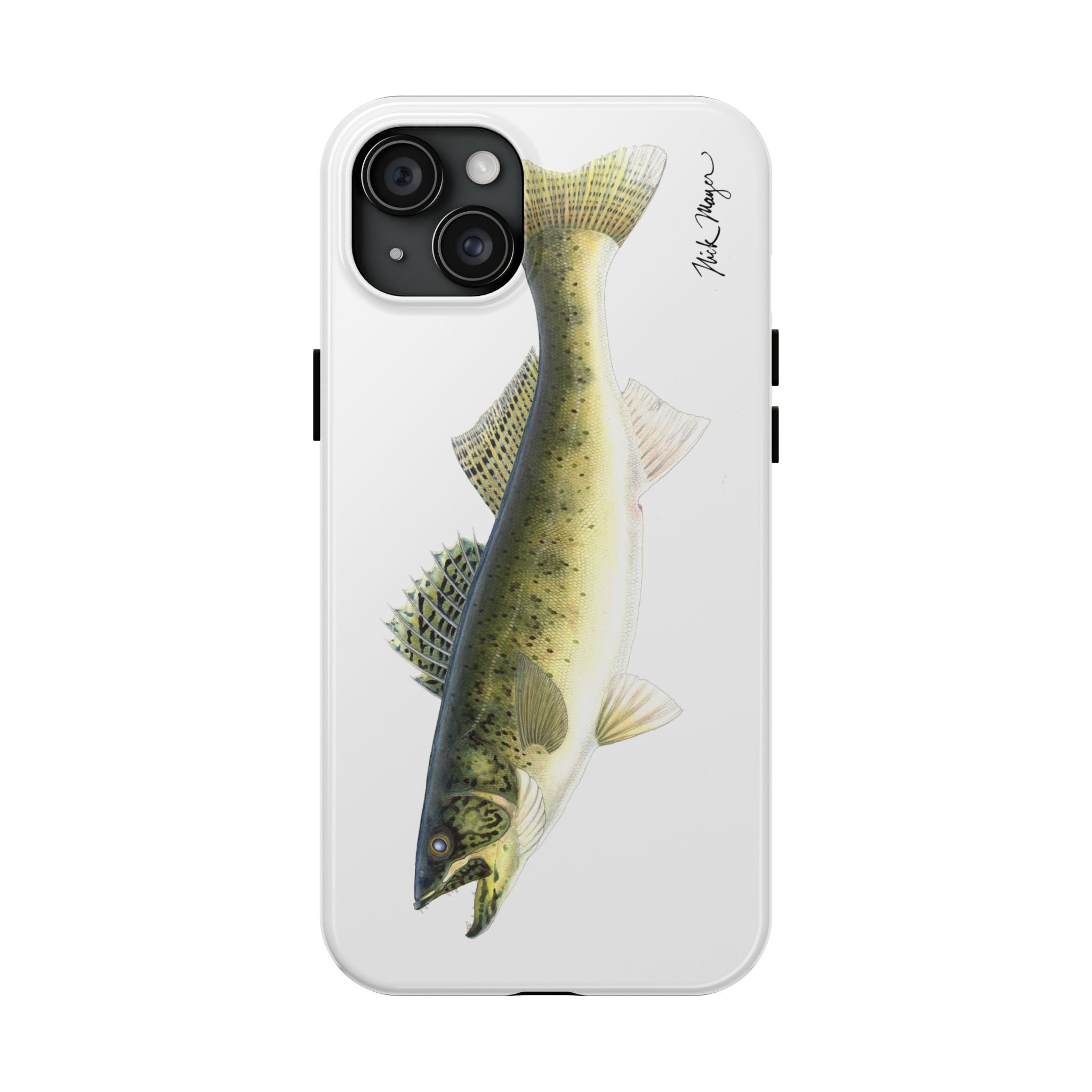 Walleye White Phone Case (iPhone)