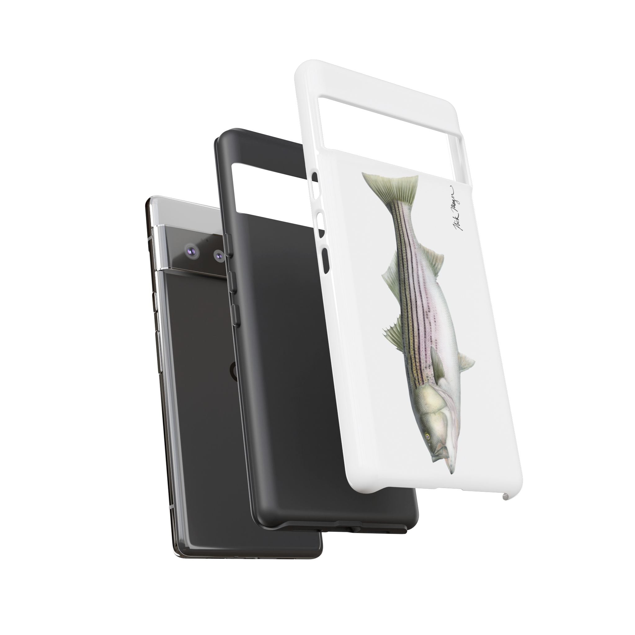 30 lb Striper White Phone Case (Samsung) Printify