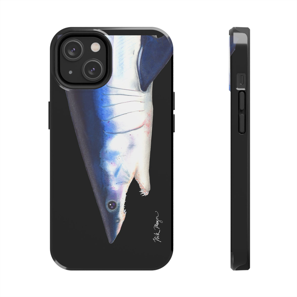 Mako Shark Face Black Case (iPhone) Printify