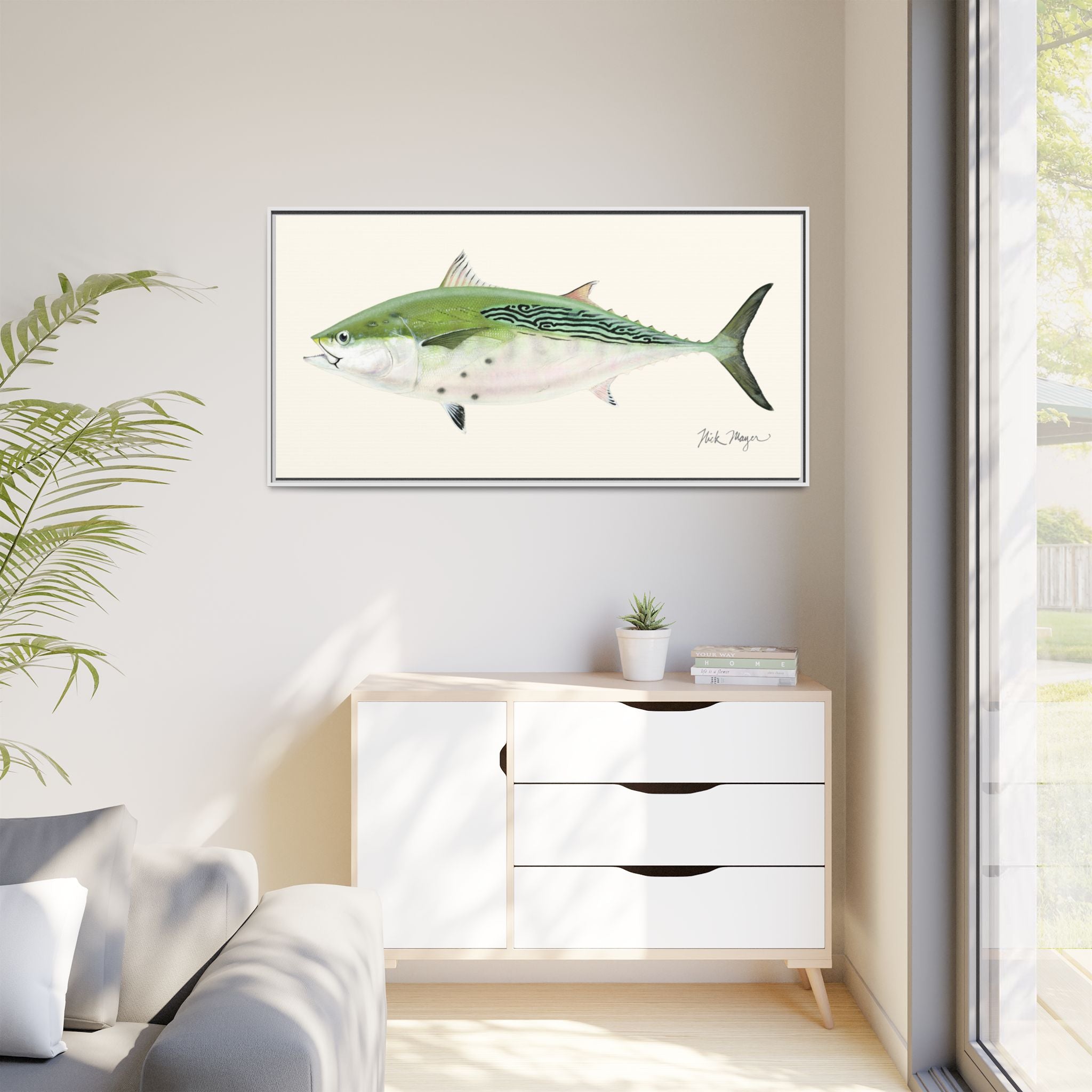 Albie Framed Canvas Print