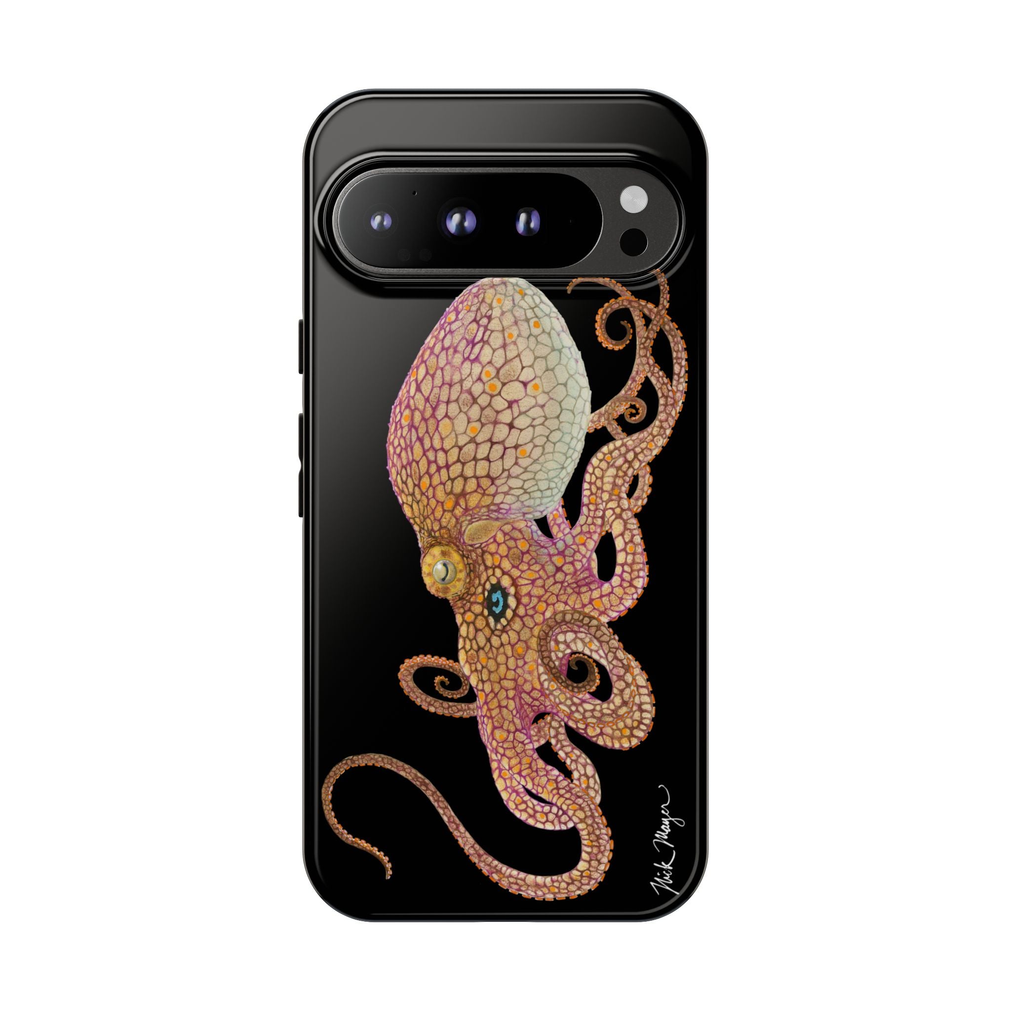 Two Spot Octopus Black Phone Case (Samsung)