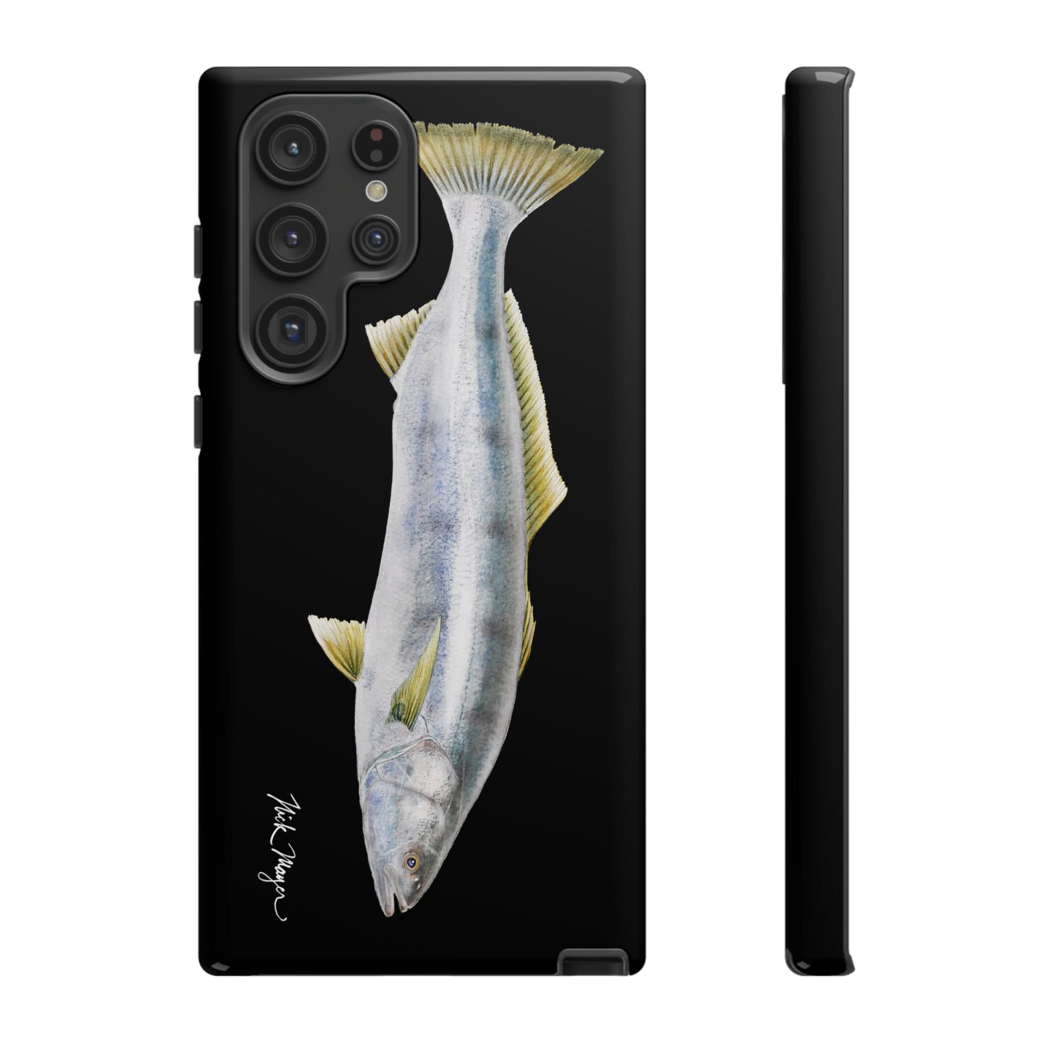 White Sea Bass Phone Case (Samsung) - black