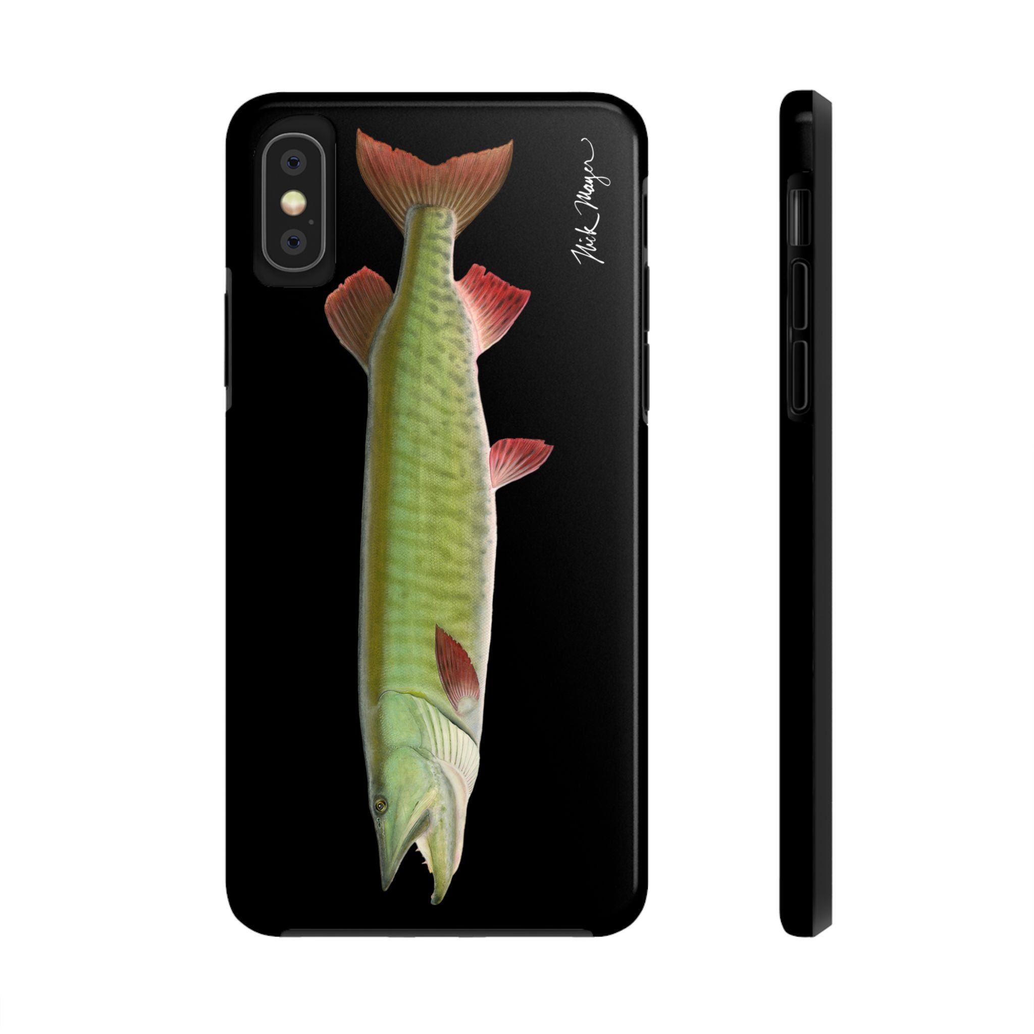 Trophy Muskie Black Phone Case (iPhone)