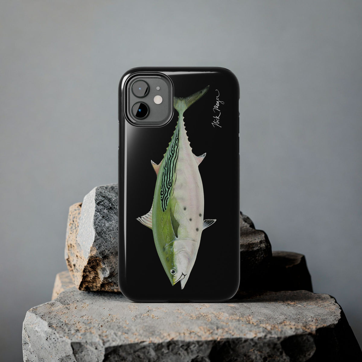 Albie Black Phone Case (iPhone) Printify