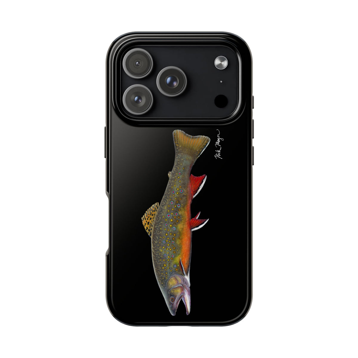 Brook Trout Black Phone Case (iPhone) Printify