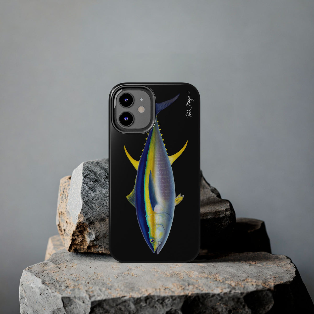 Yellowfin Tuna Black Phone Case (iPhone) Printify