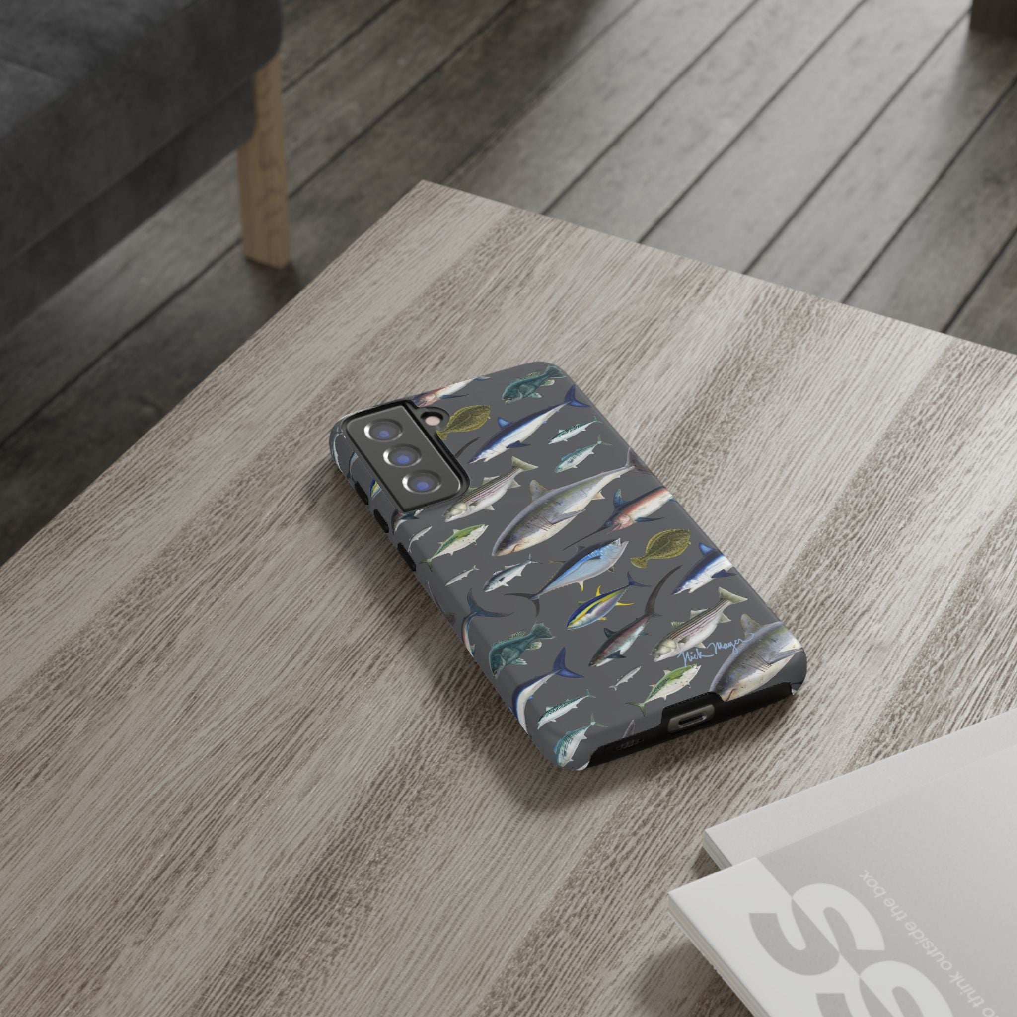 New England Offshore Fish Grey Phone Case, NEW!  (Samsung)
