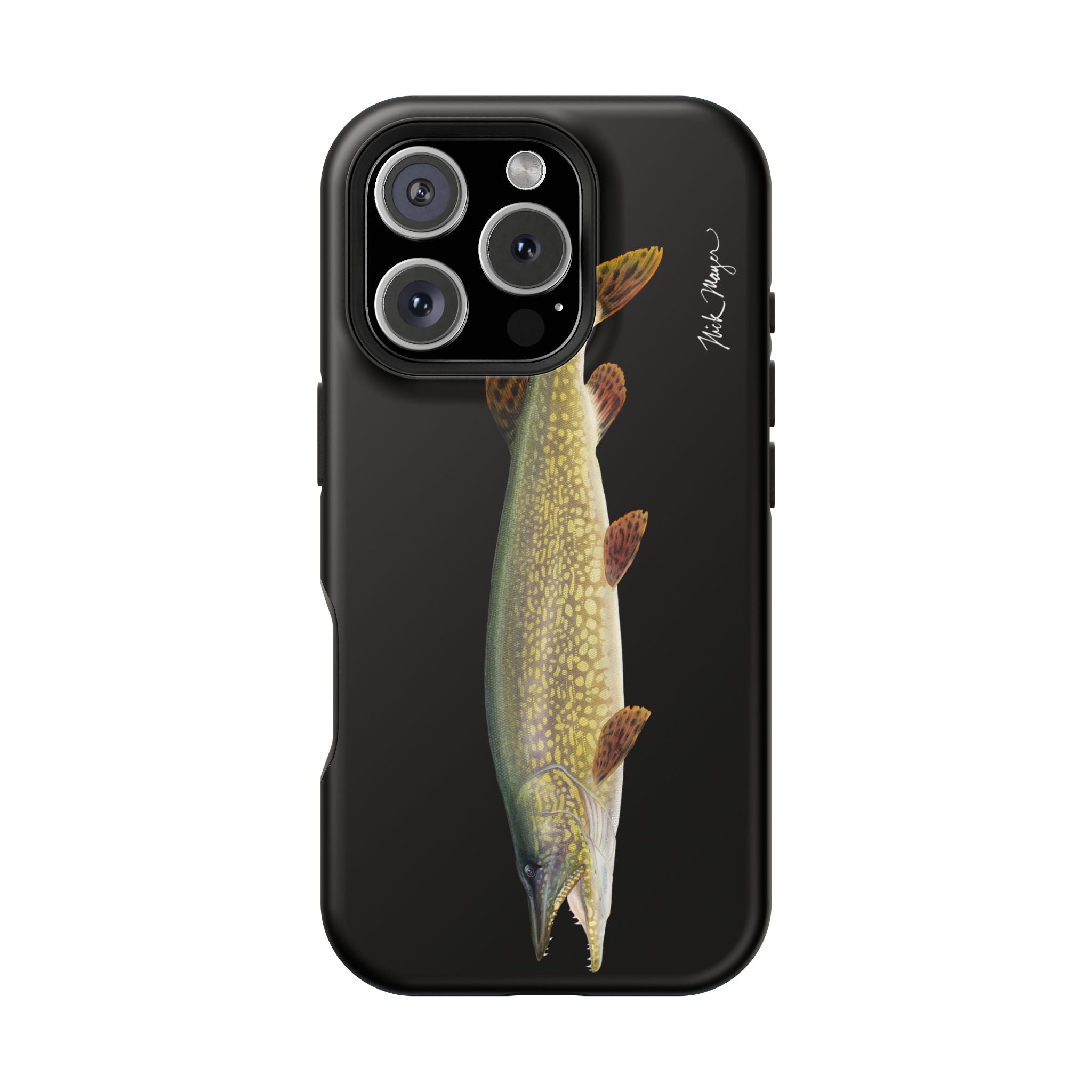 Northern Pike MagSafe Black iPhone Case Printify