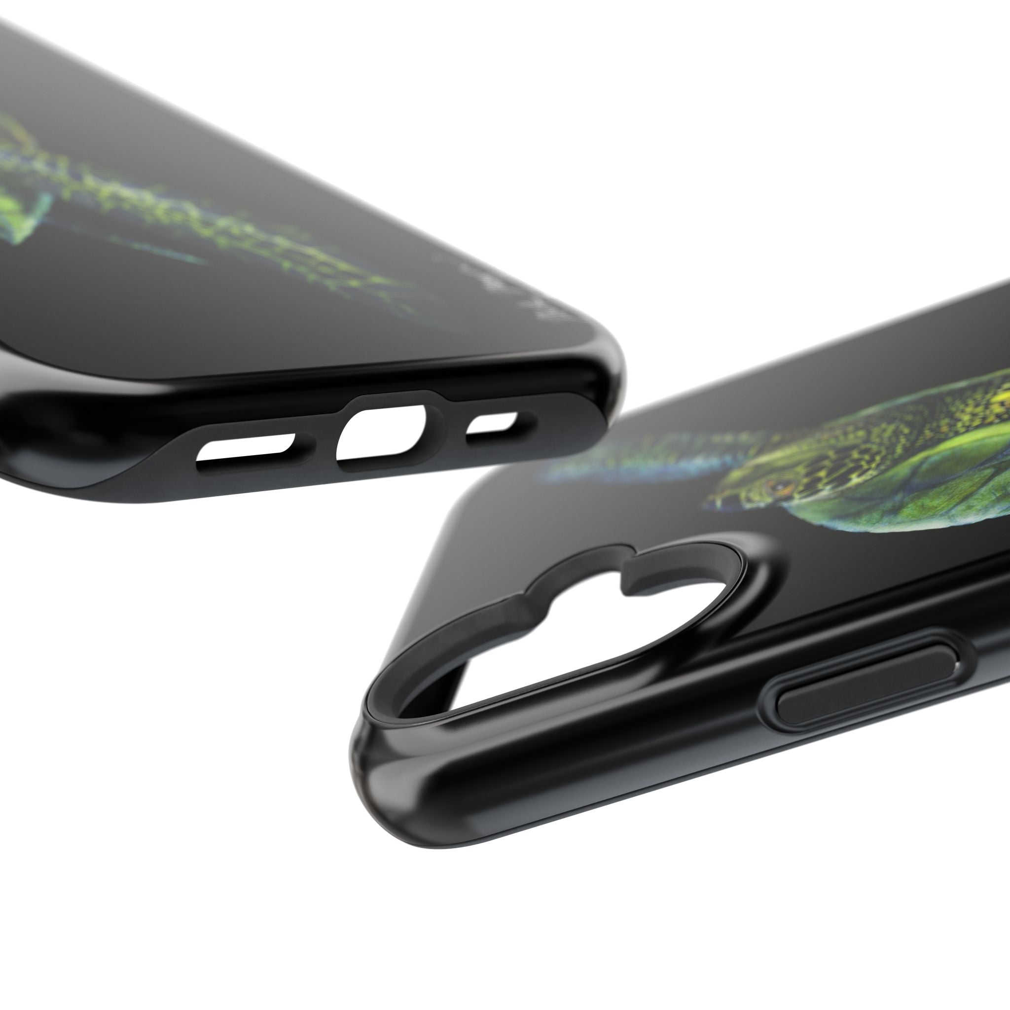 Green Sea Turtle MagSafe Black iPhone Case