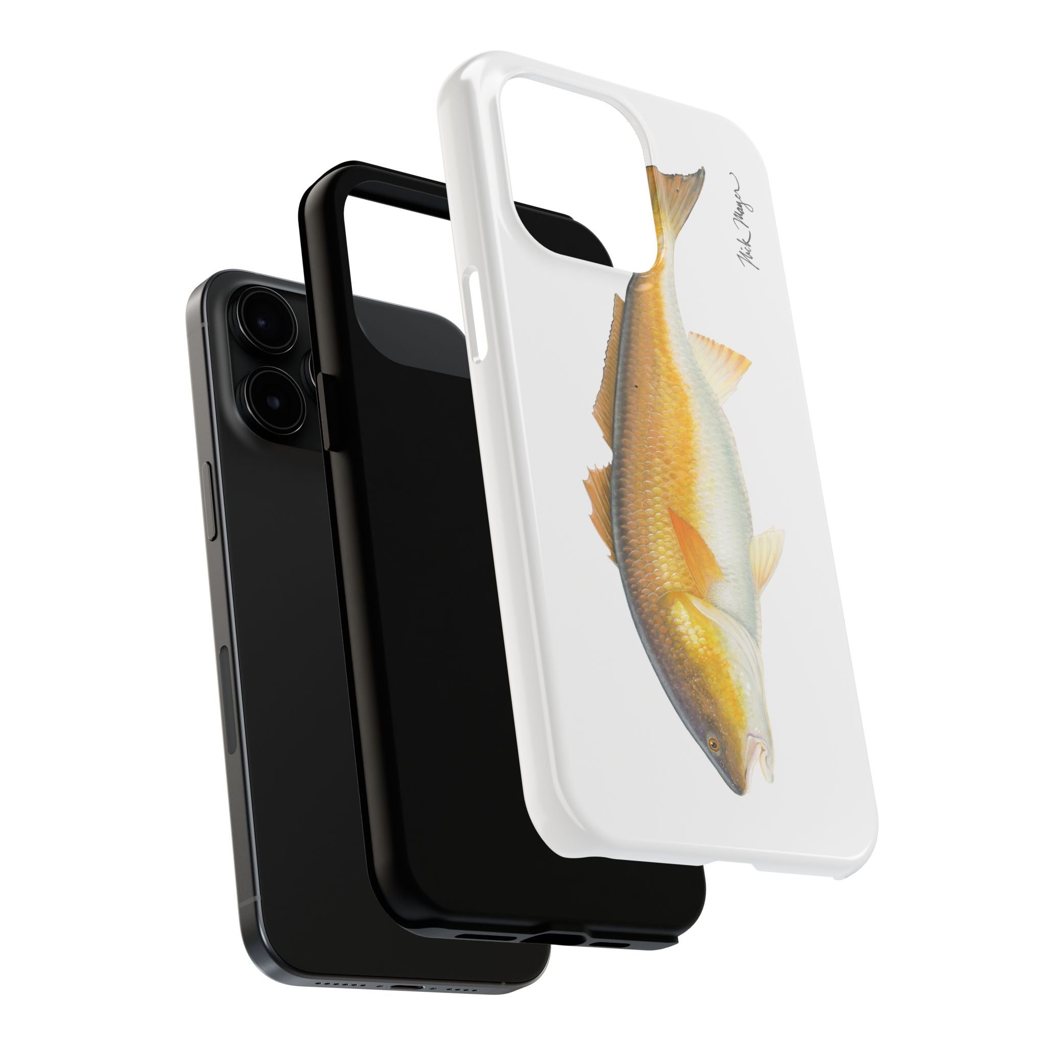 Bull Redfish White Phone Case (iPhone)