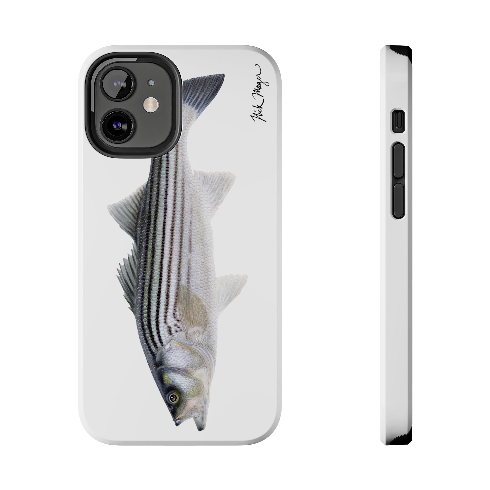 Schoolie Striper White Phone Case (iPhone)