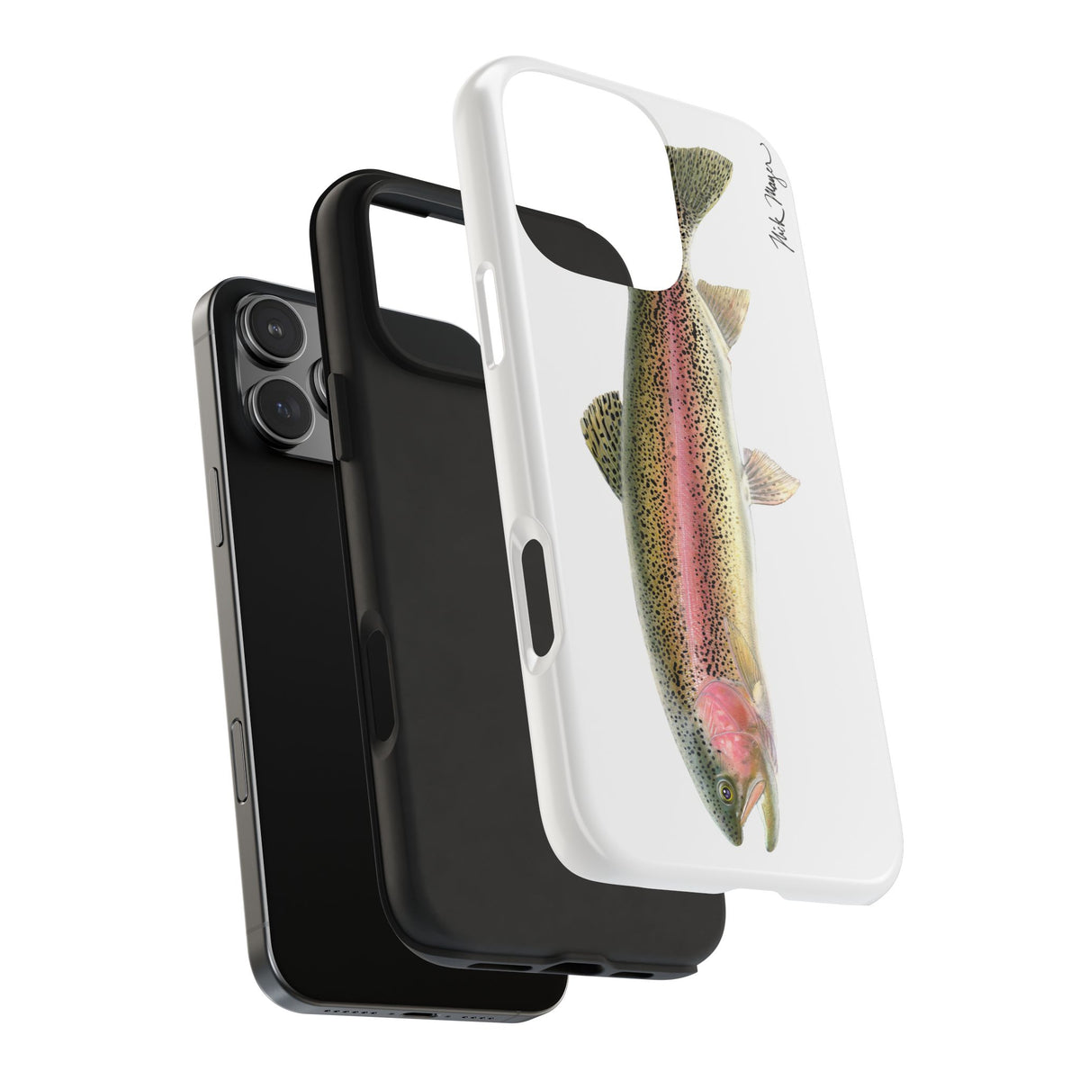 Rainbow Trout White Phone Case (iPhone) Printify