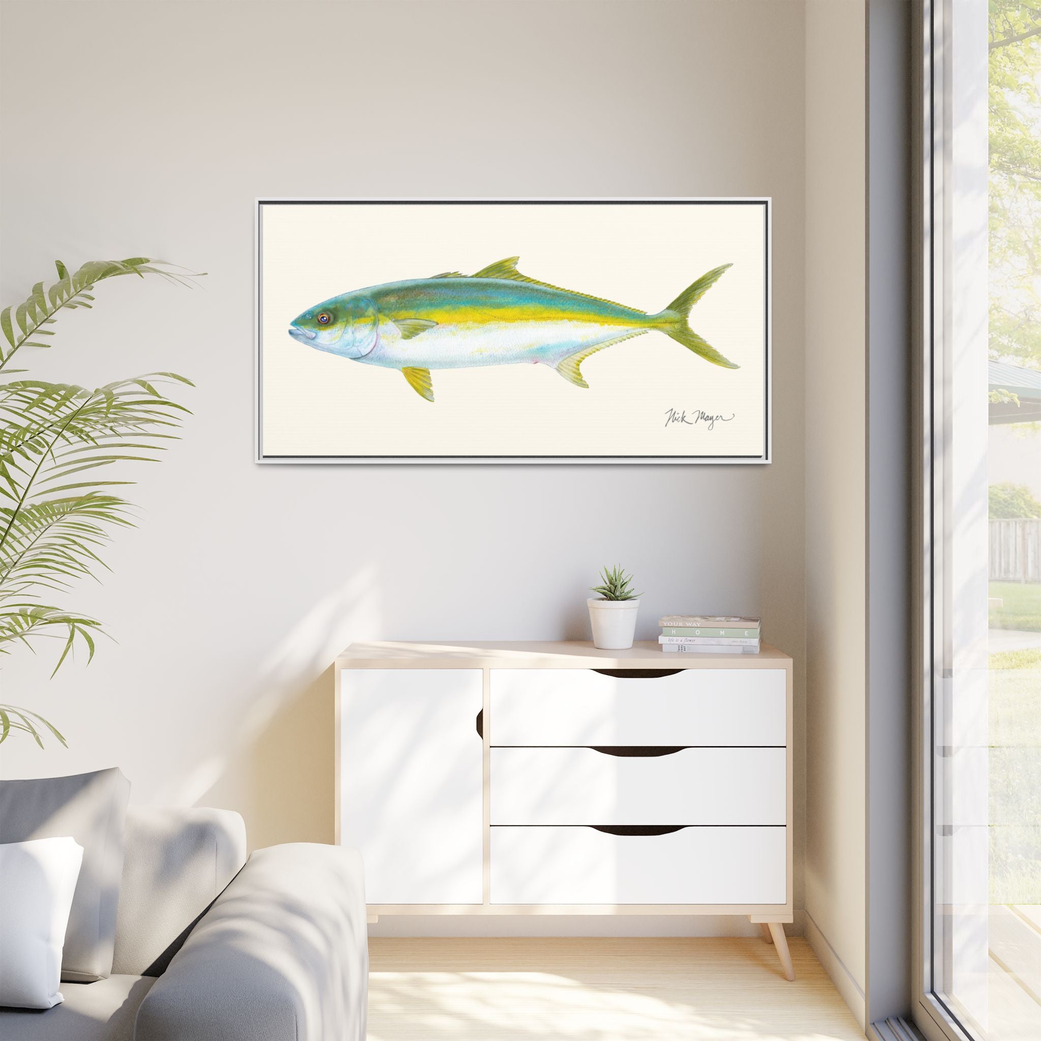California Yellowtail I Framed Canvas Print Printify