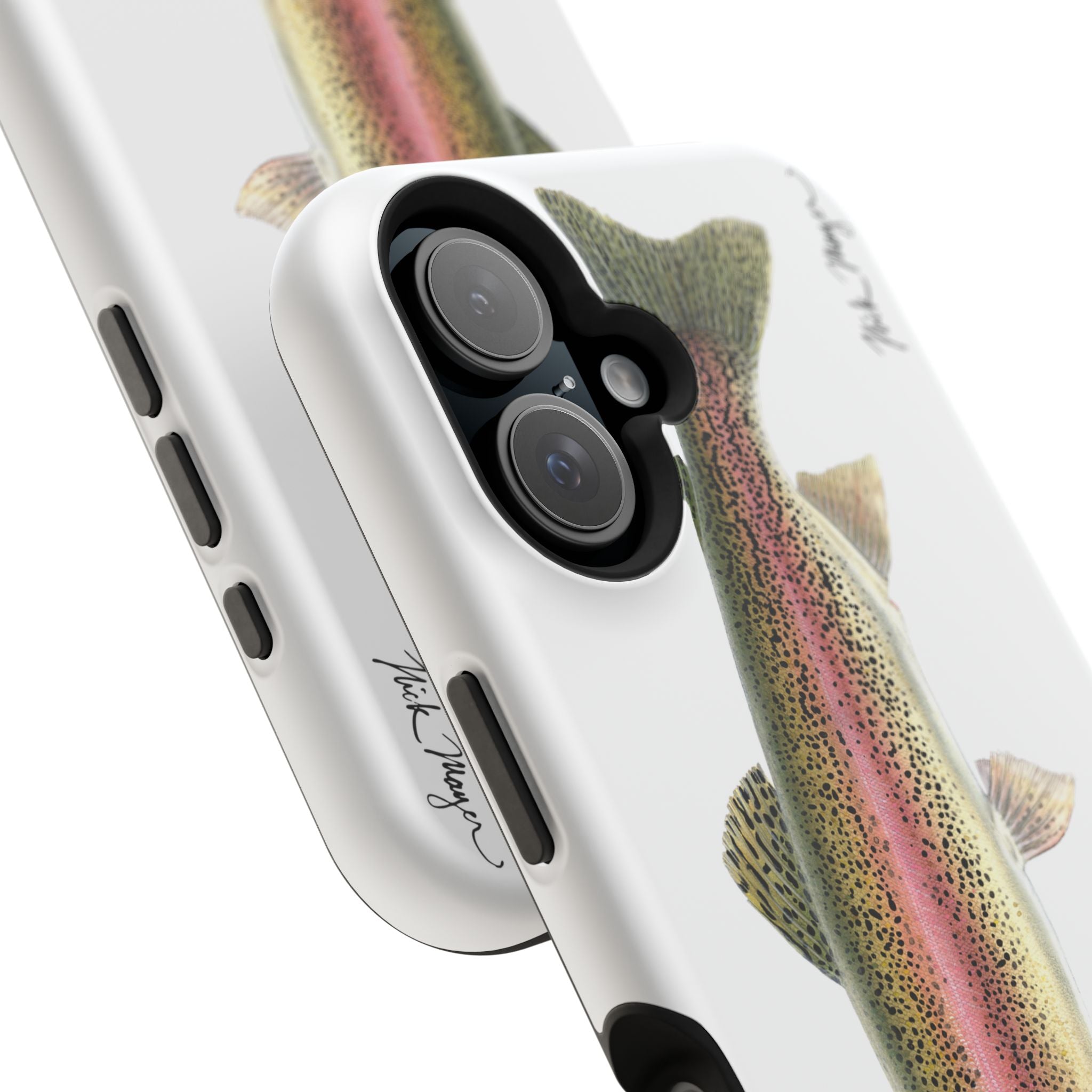 Rainbow Trout MagSafe White iPhone Case