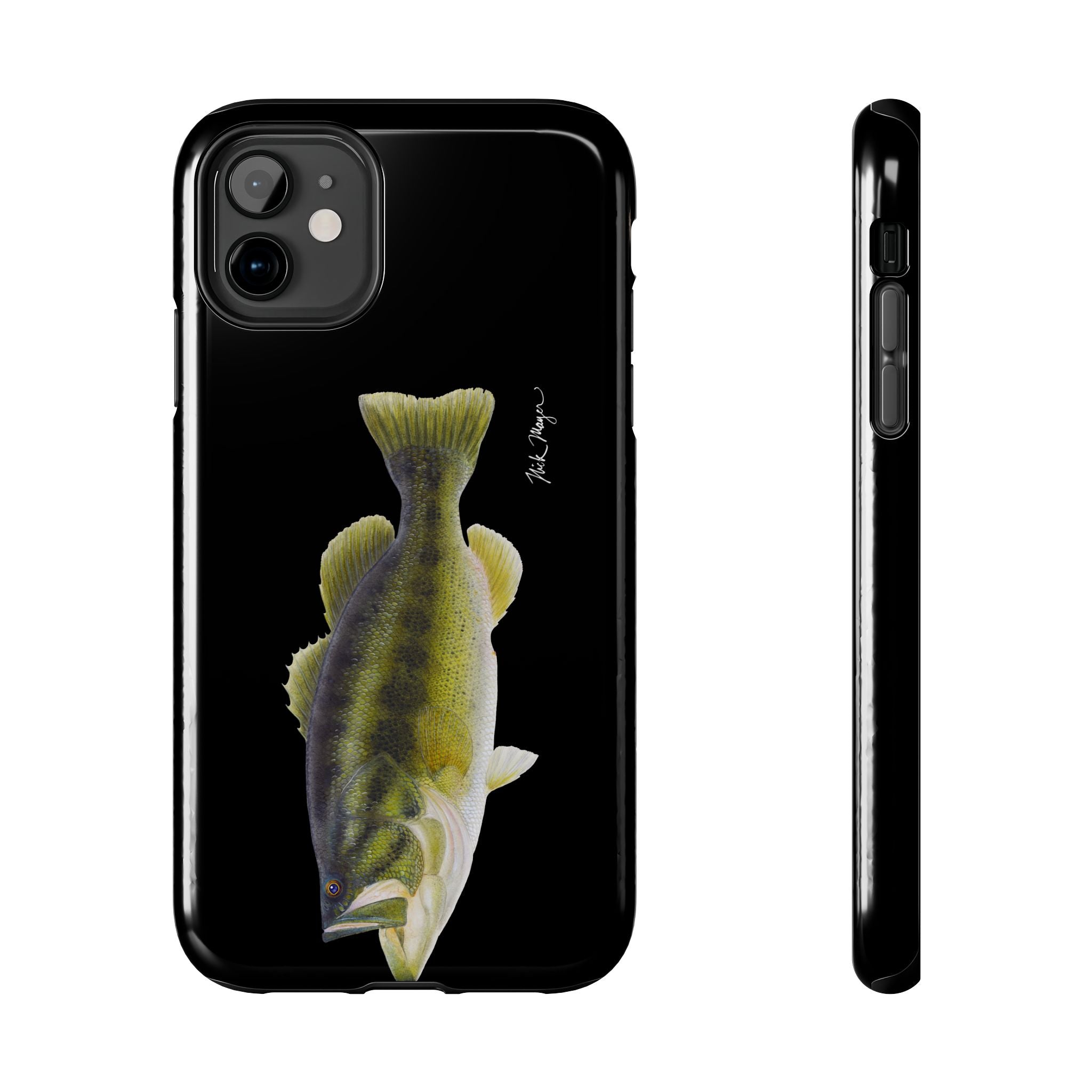 Largemouth Bass Black Phone Case (iPhone)