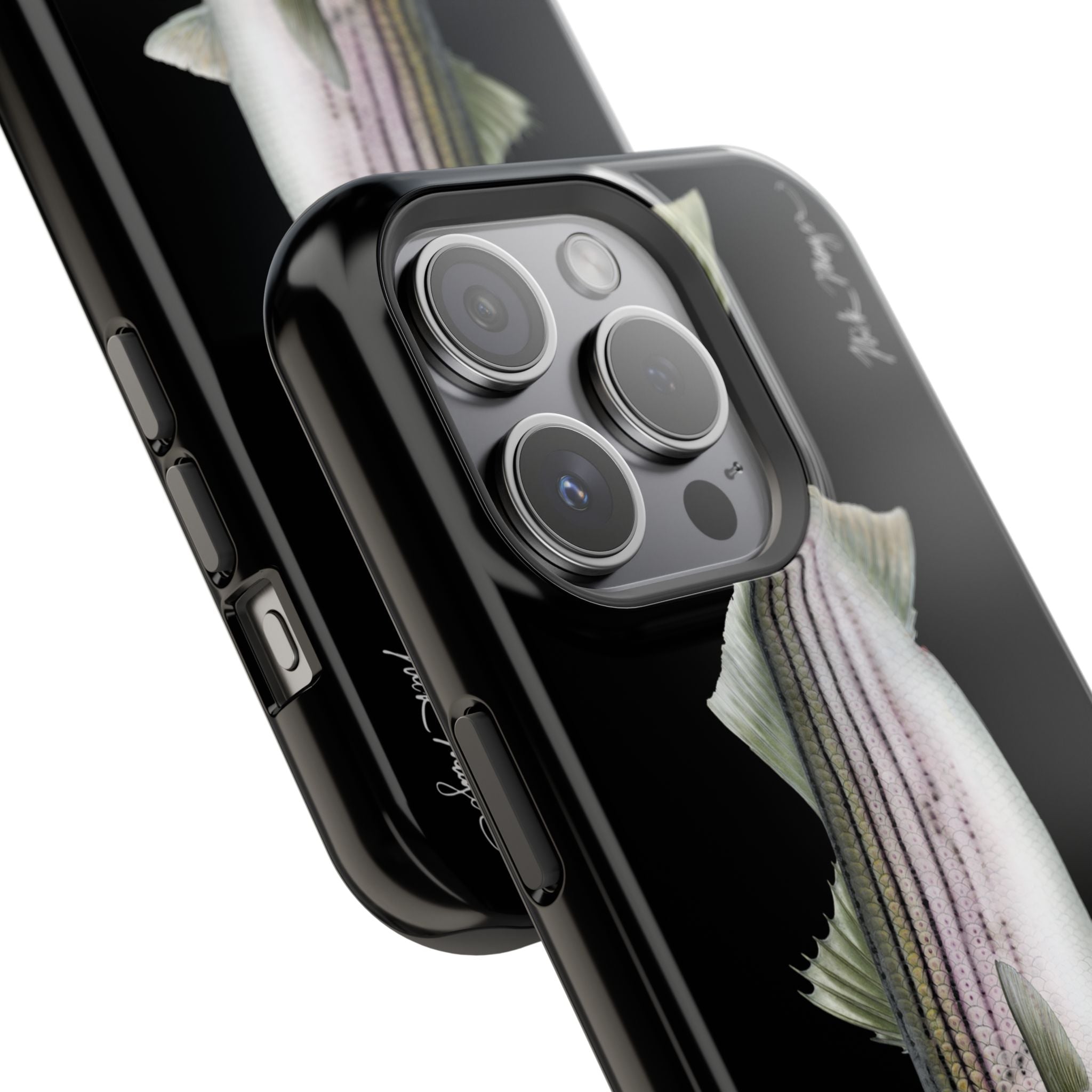 30 lb Striper MagSafe Black iPhone Case