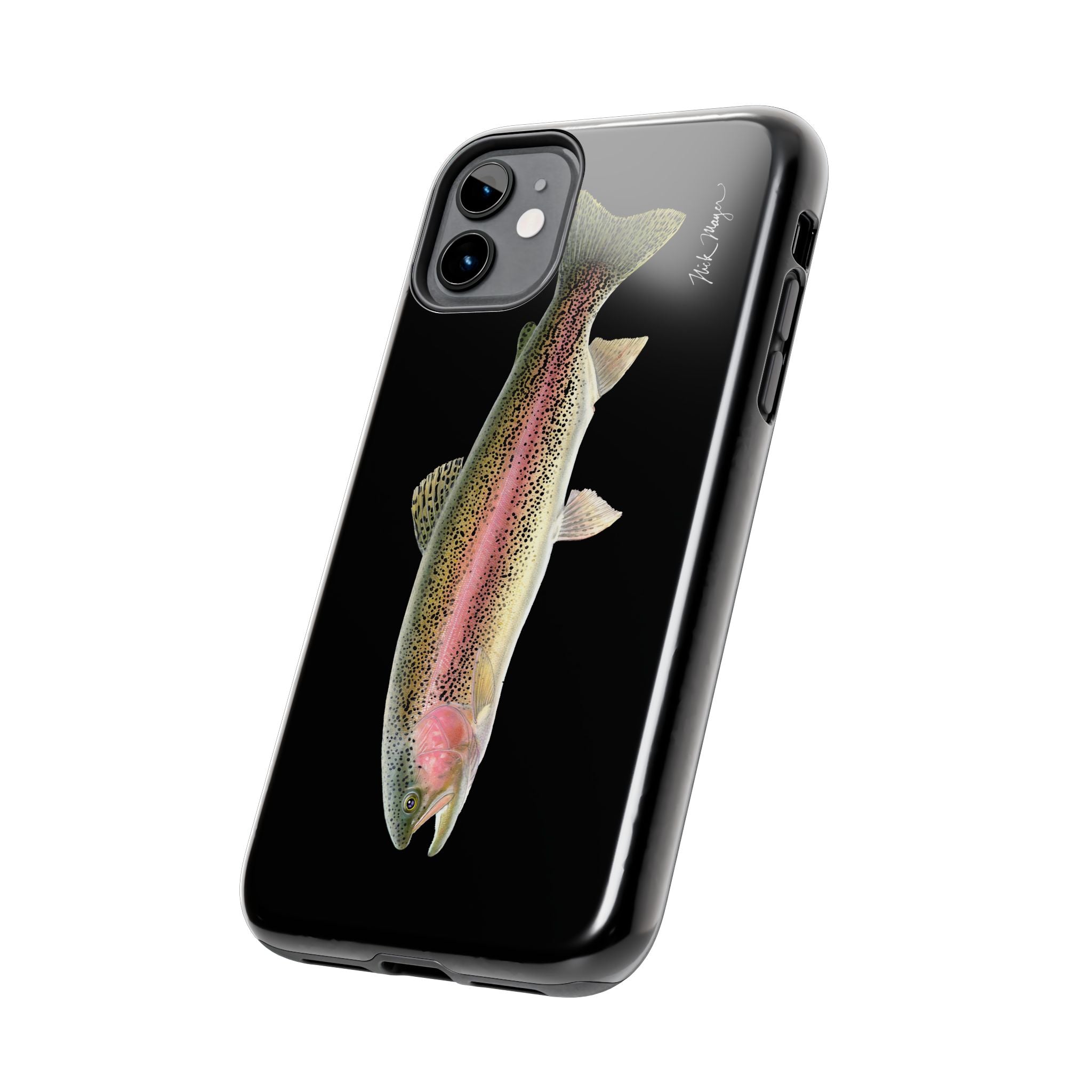 Rainbow Trout Black Phone Case (iPhone)