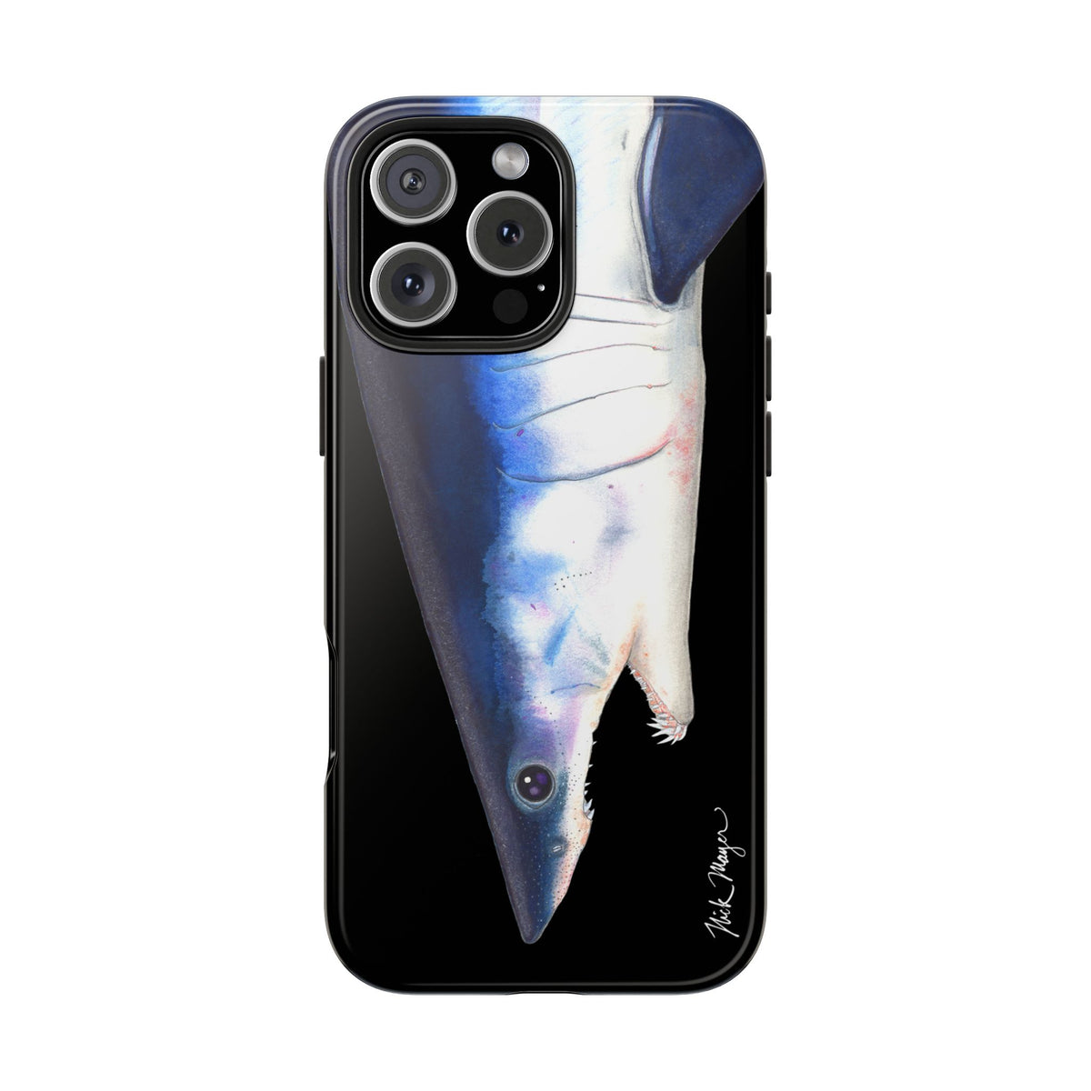 Mako Shark Face Black Case (iPhone) Printify
