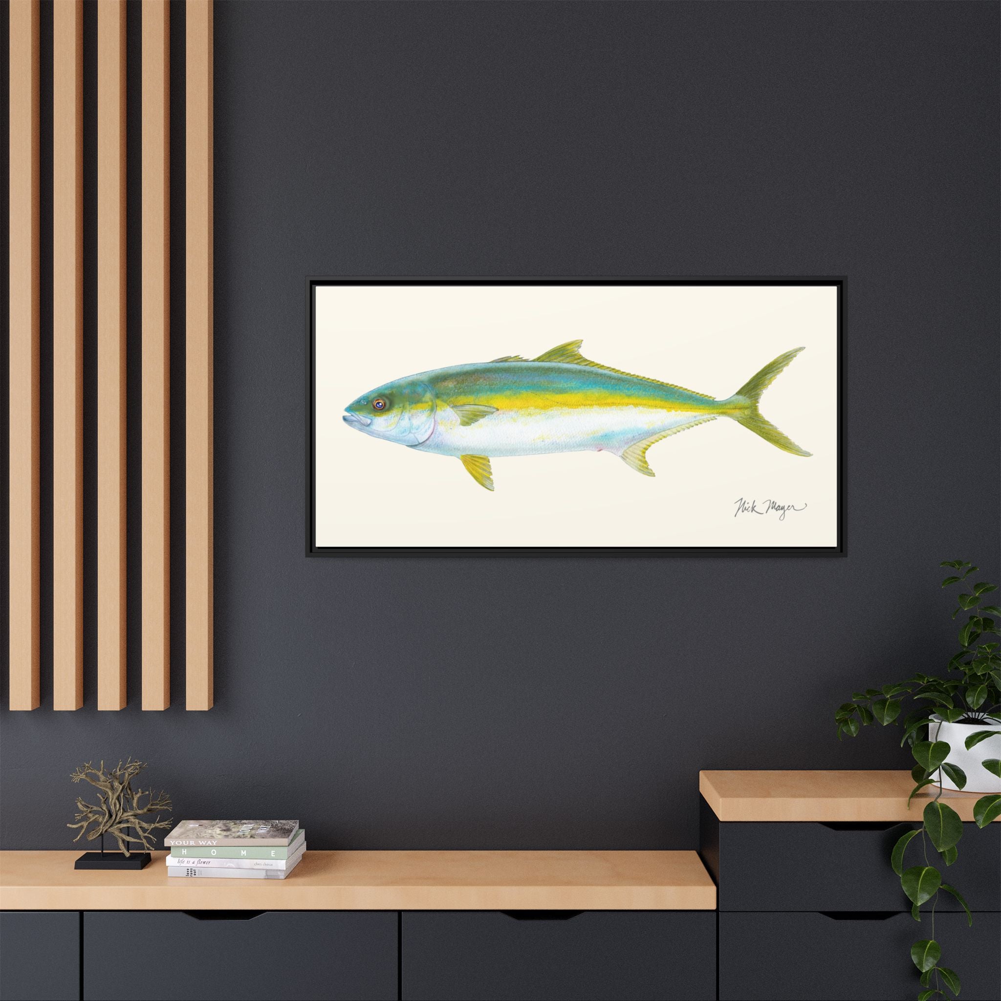 California Yellowtail I Framed Canvas Print Printify