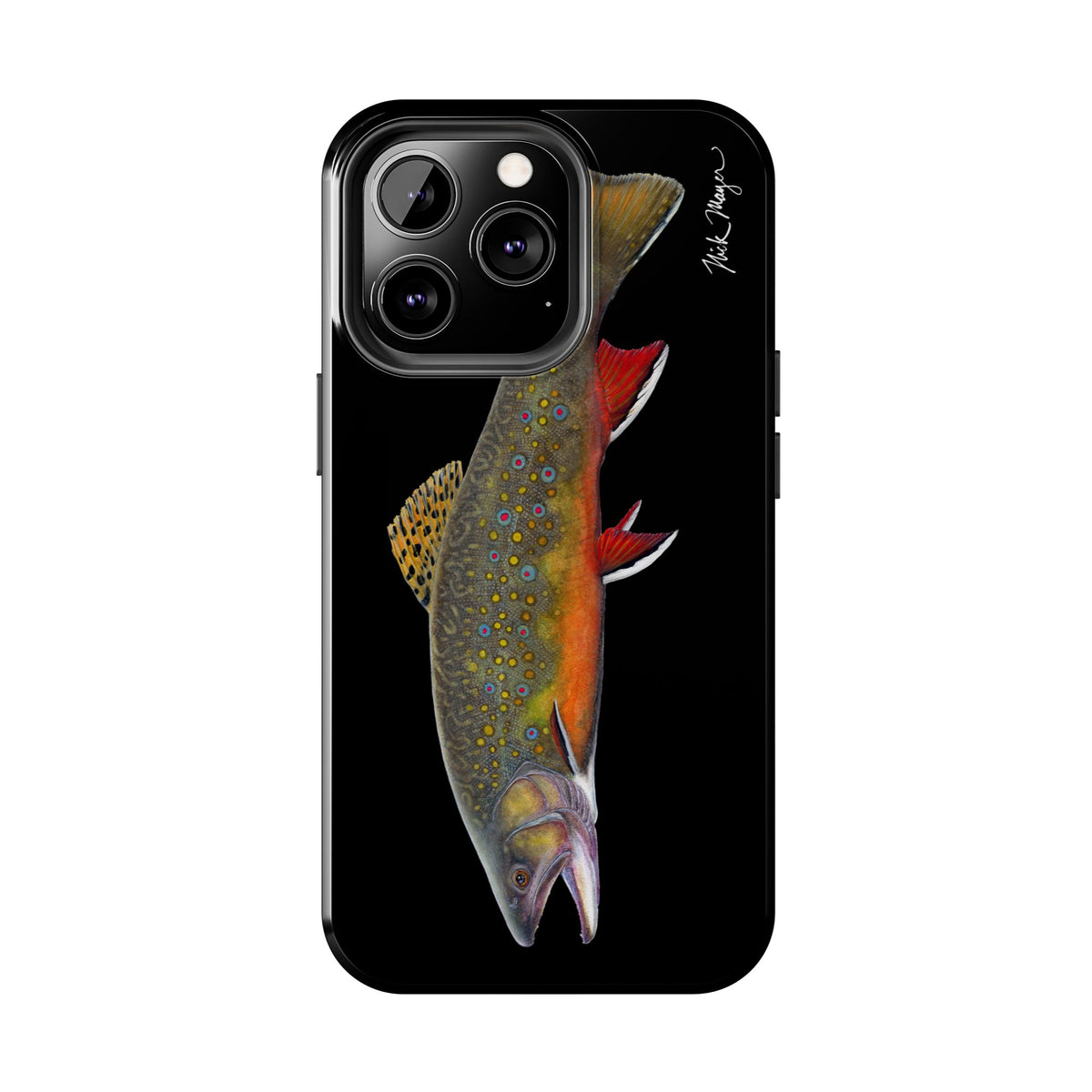 Brook Trout Black Phone Case (iPhone) Printify
