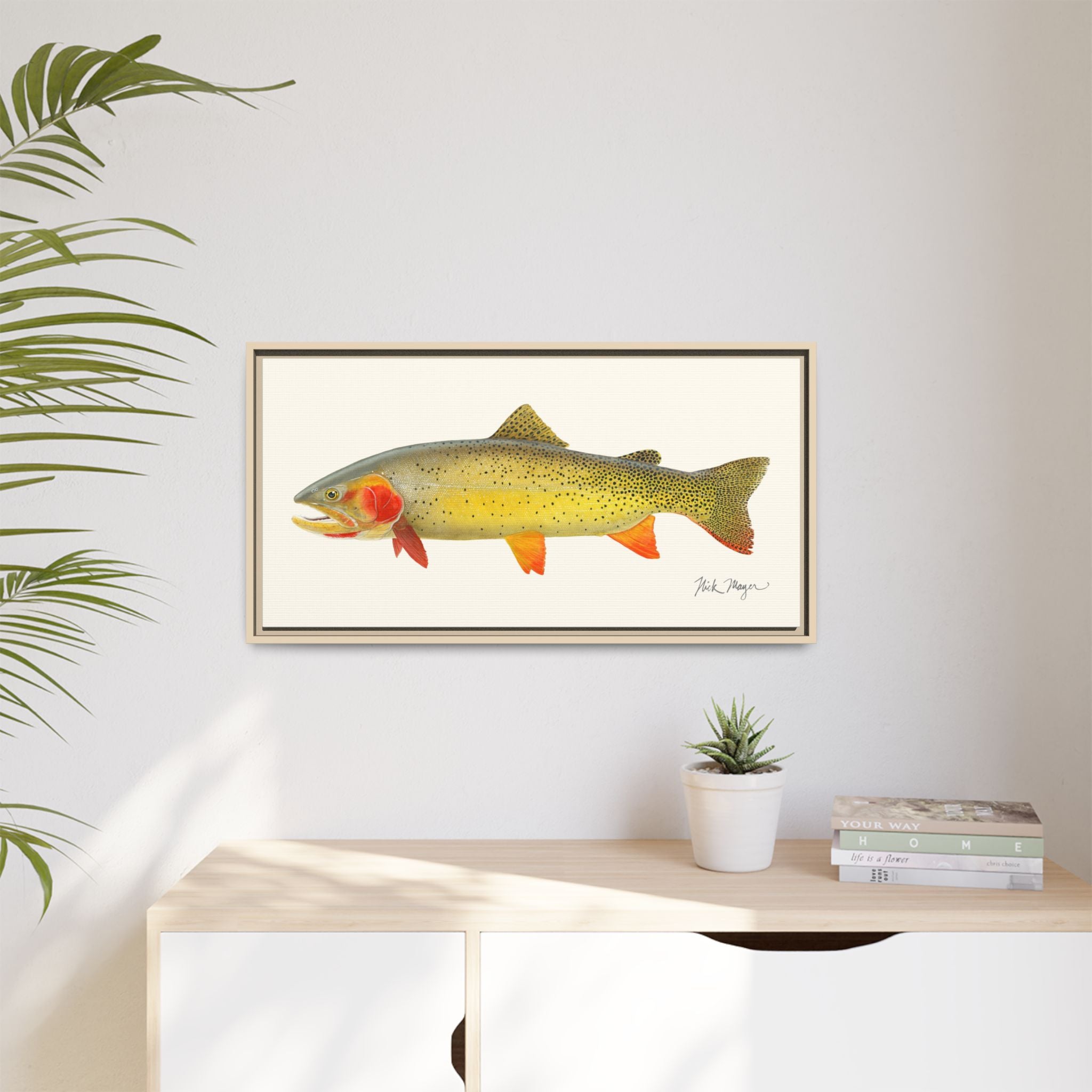 Cutthroat Trout I Framed Canvas Print Printify