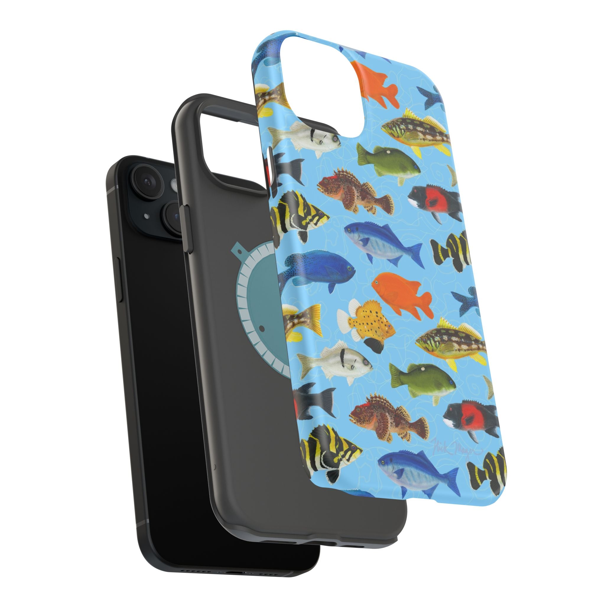 NEW California Fish Blue MagSafe iPhone Case