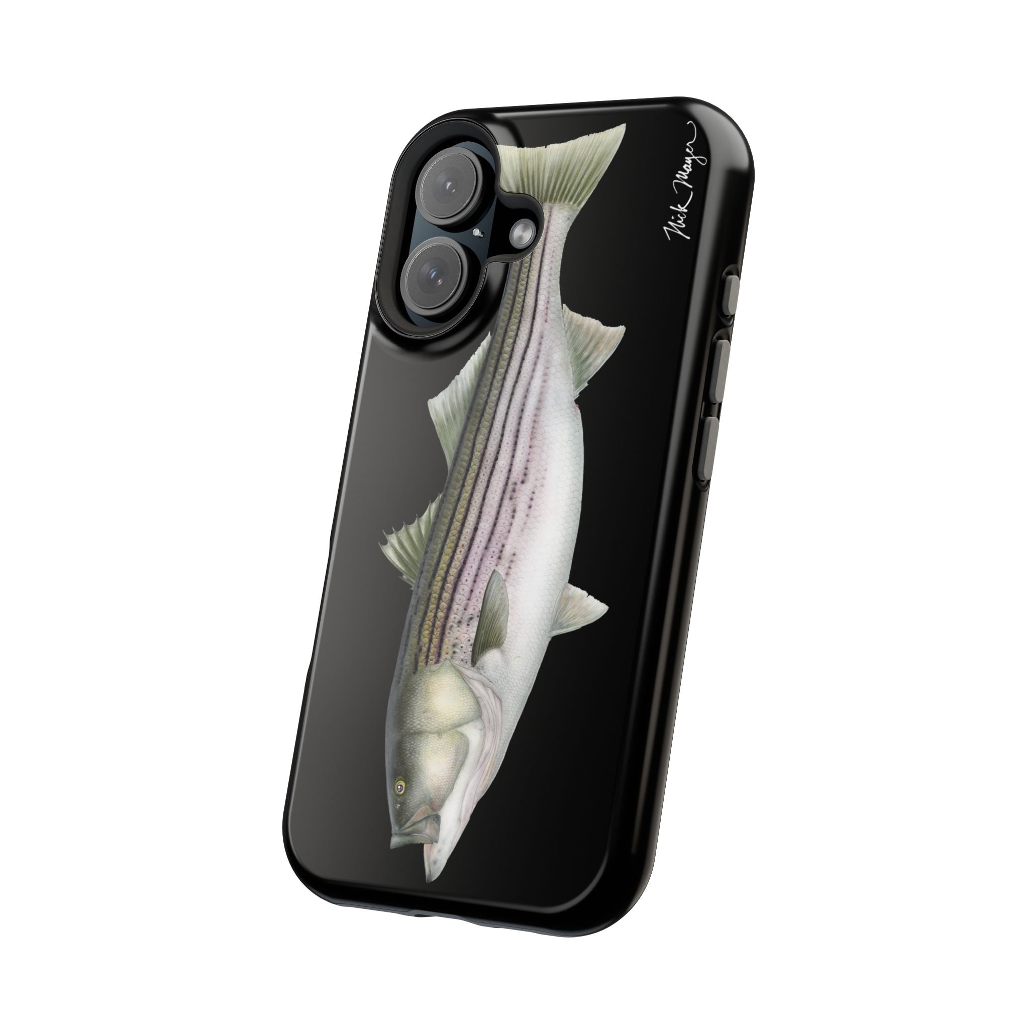 30 lb Striper MagSafe Black iPhone Case