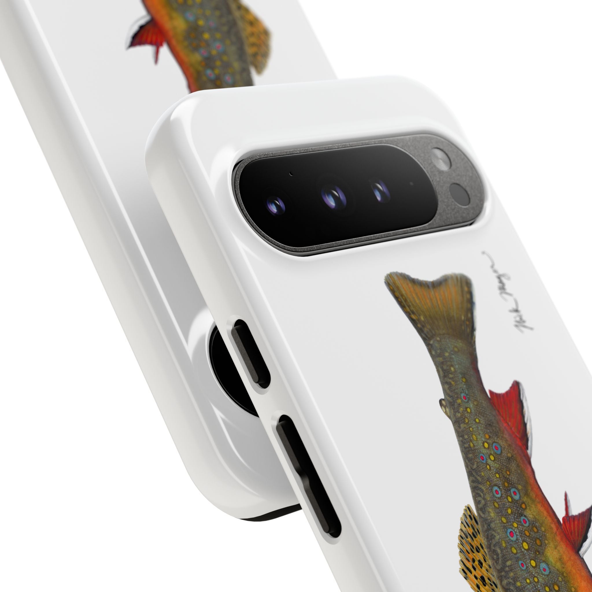 Brook Trout White Phone Case (Samsung)