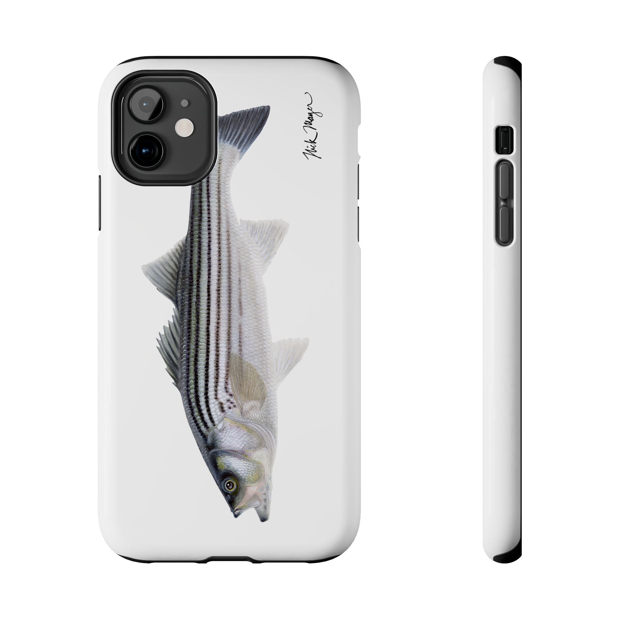 Schoolie Striper White Phone Case (iPhone)