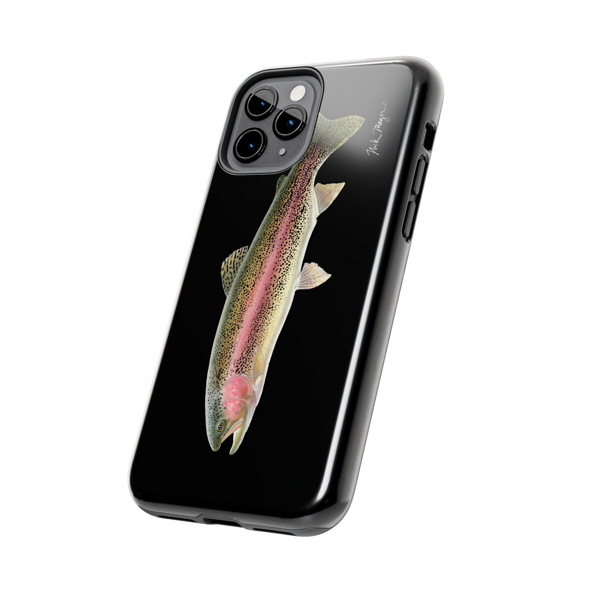Rainbow Trout Black Phone Case (iPhone)