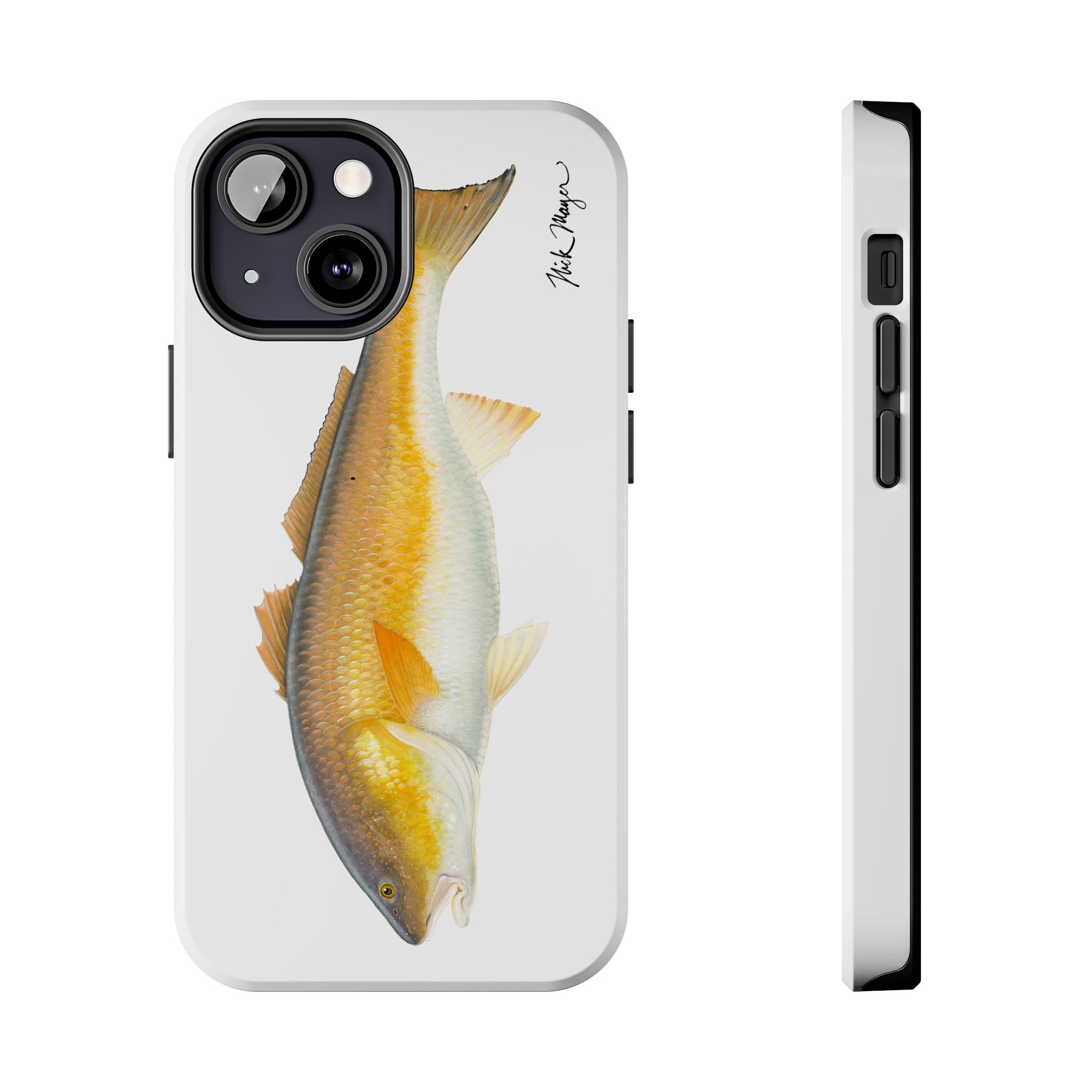 Bull Redfish White Phone Case (iPhone)