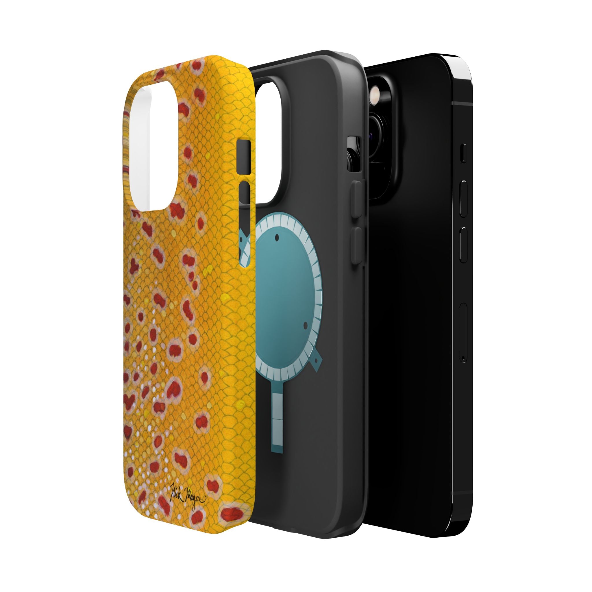 Brown Trout 3 Skin MagSafe iPhone Case