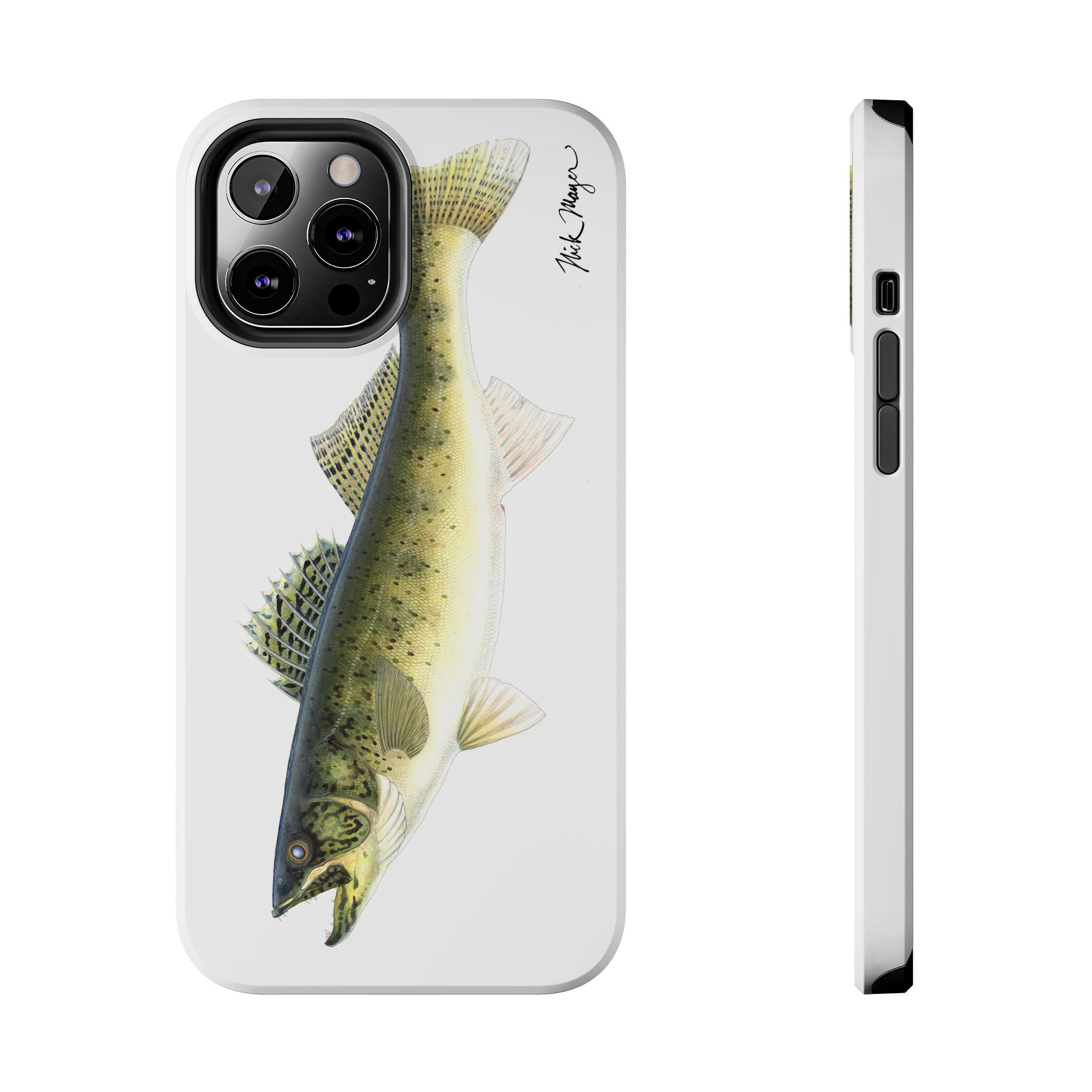 Walleye White Phone Case (iPhone)