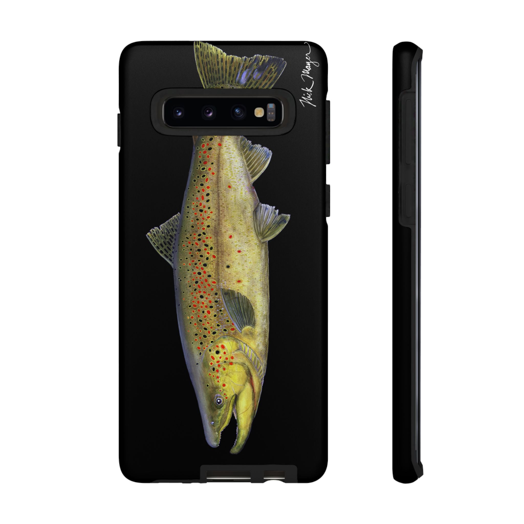 Brown Trout Black Phone Case (Samsung)