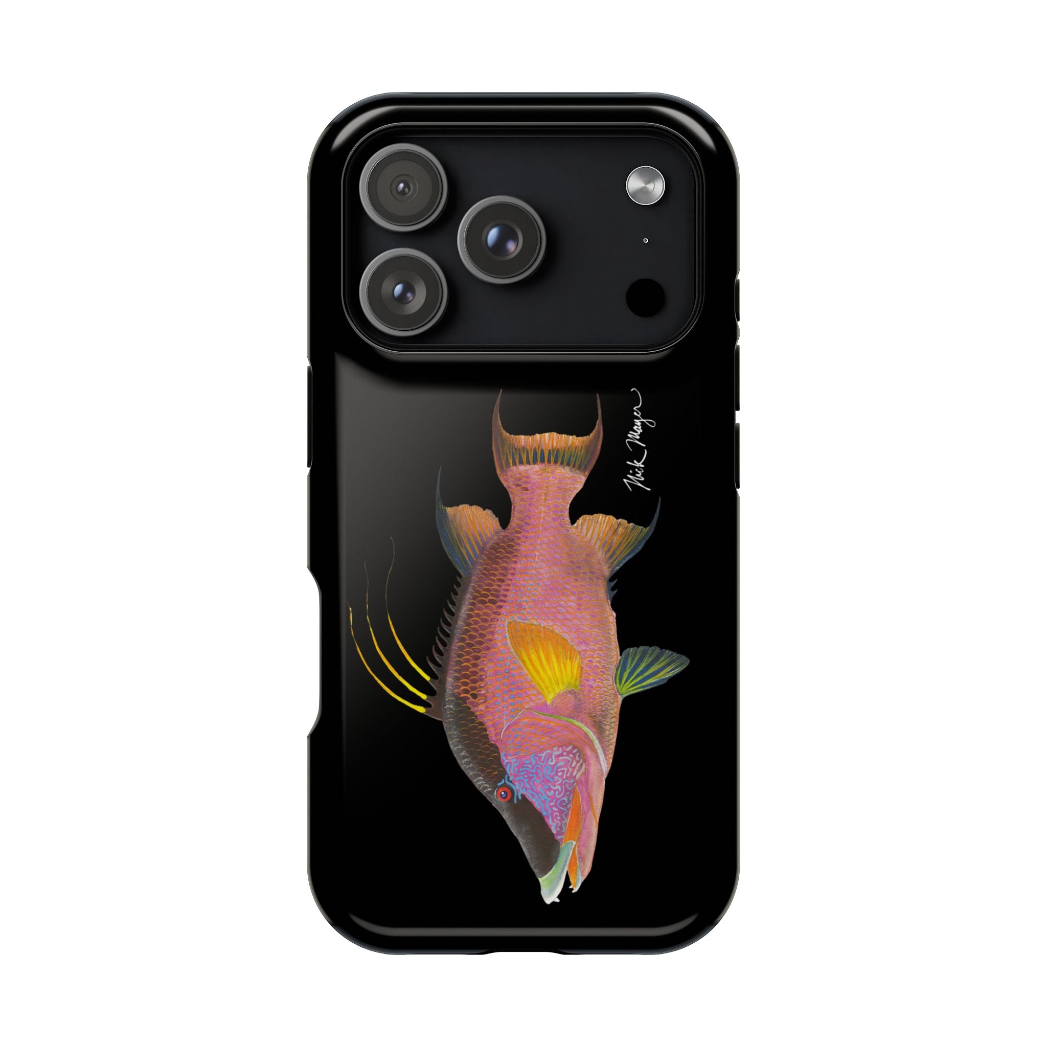 Hogfish MagSafe Black iPhone Case Printify