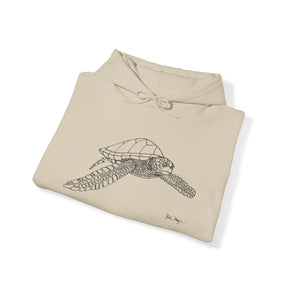 Sea Turtle Drawing Warm Hoodie