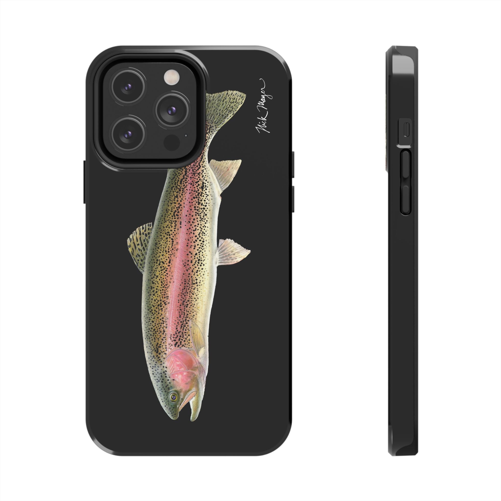 Rainbow Trout Black Phone Case (iPhone)