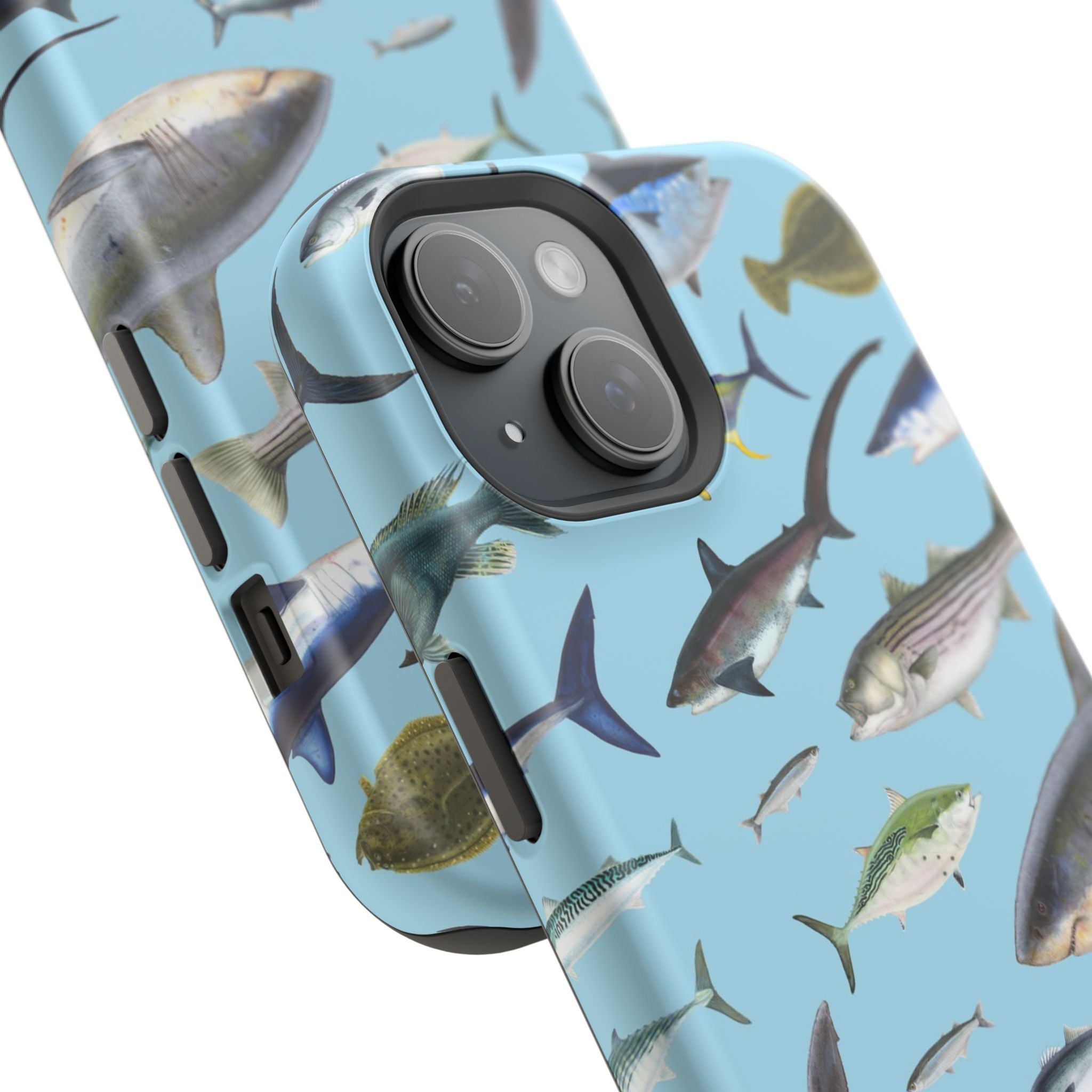 New England Fish Blue MagSafe iPhone Case