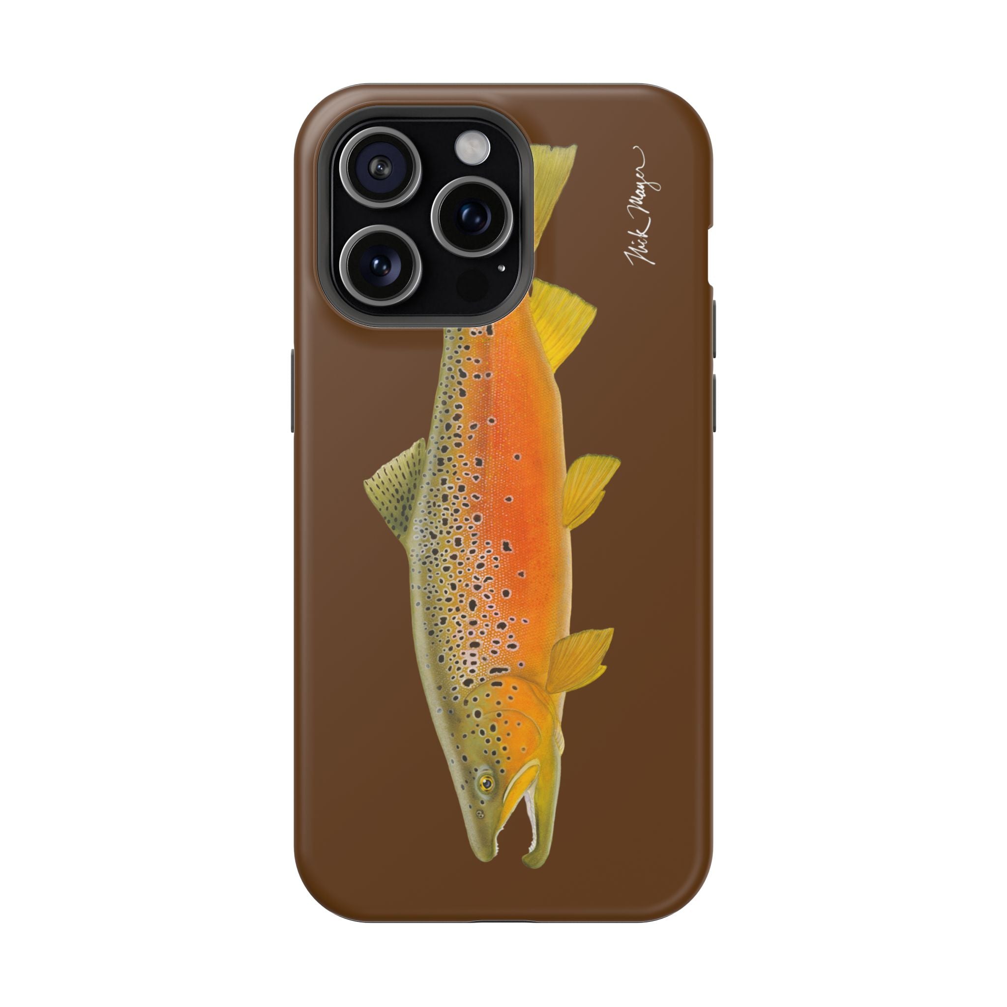 Brown Trout 2 Brown MagSafe iPhone Case, Limited Run