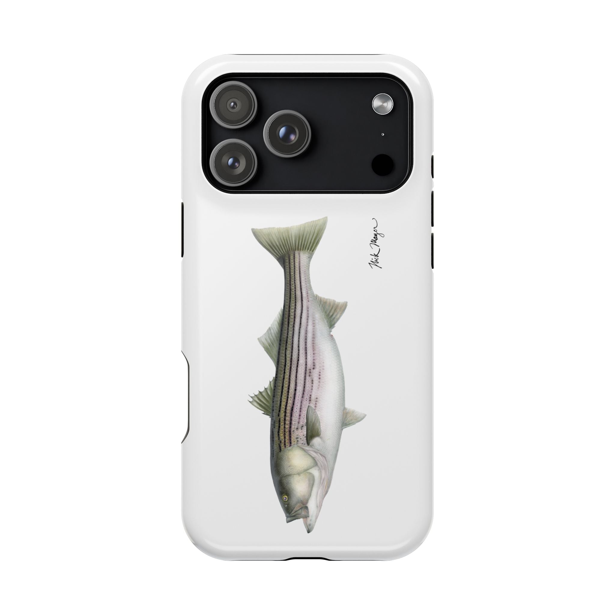 30 lb Striper MagSafe White iPhone Case