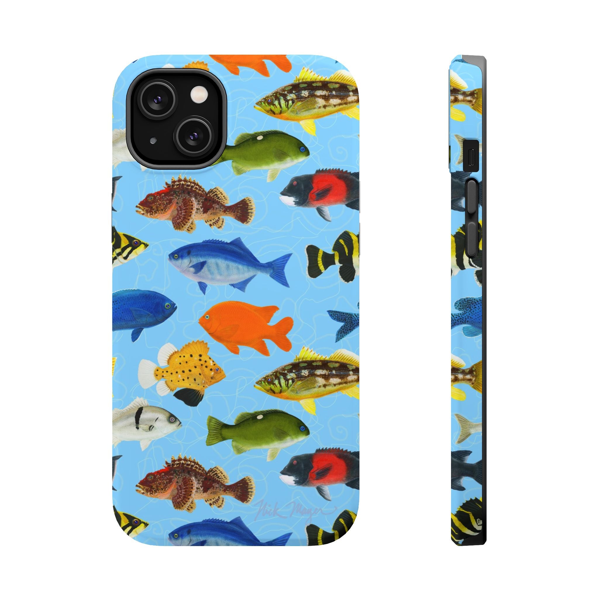 California Fish Blue MagSafe iPhone Case