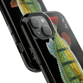 Peacock Bass MagSafe Black iPhone Case