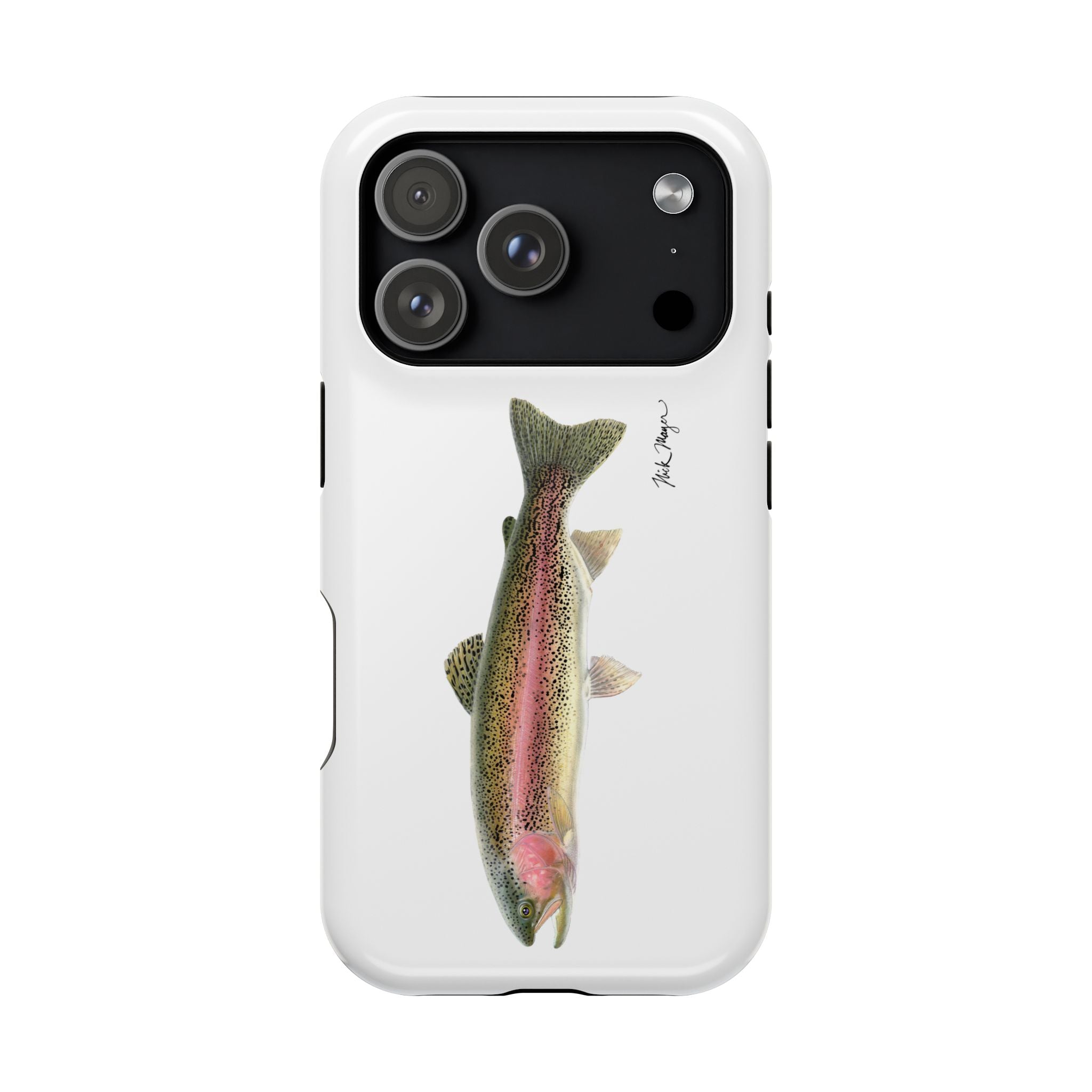 Rainbow Trout MagSafe White iPhone Case